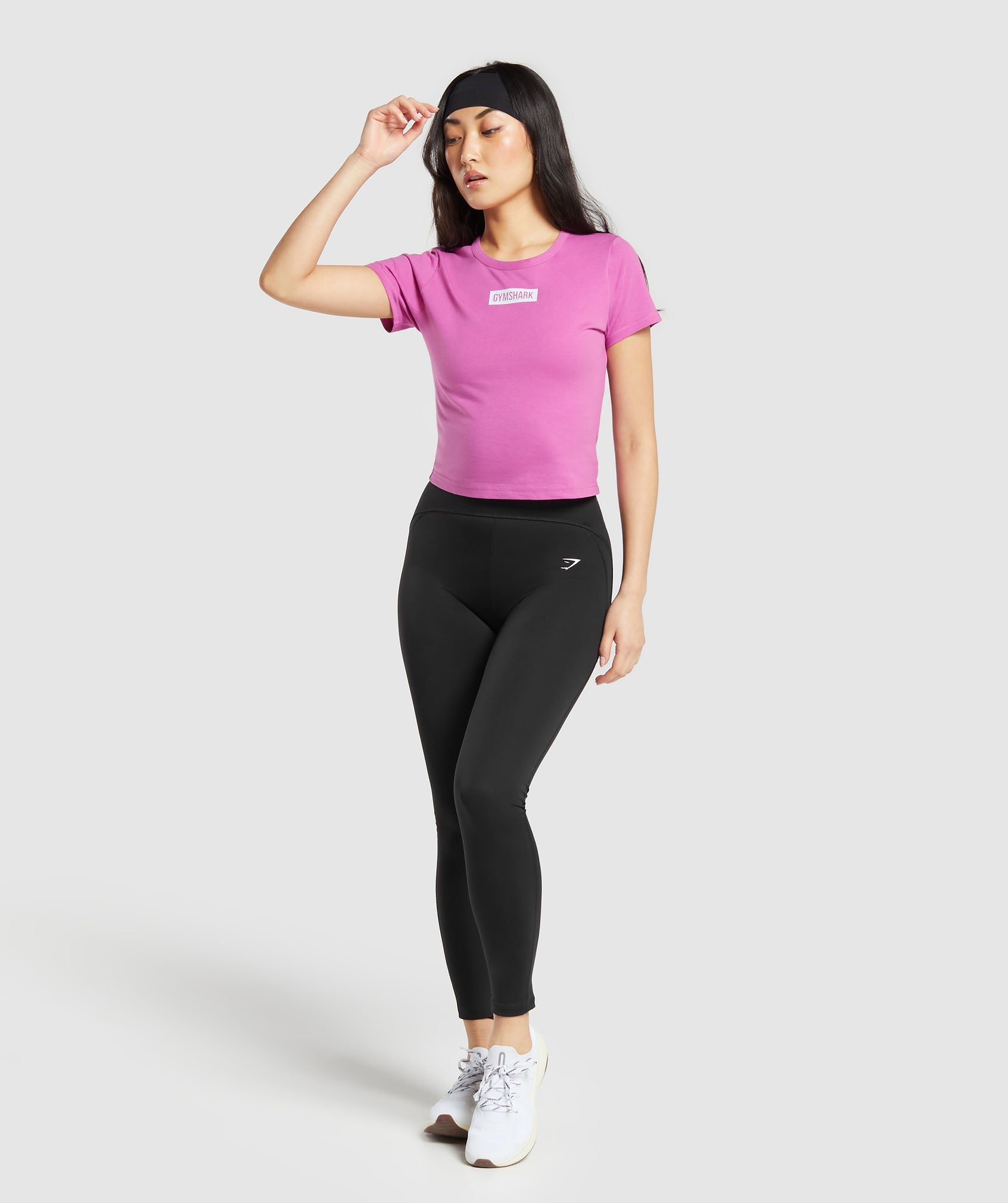 Block Crop Top in Shelly Pink - view 4