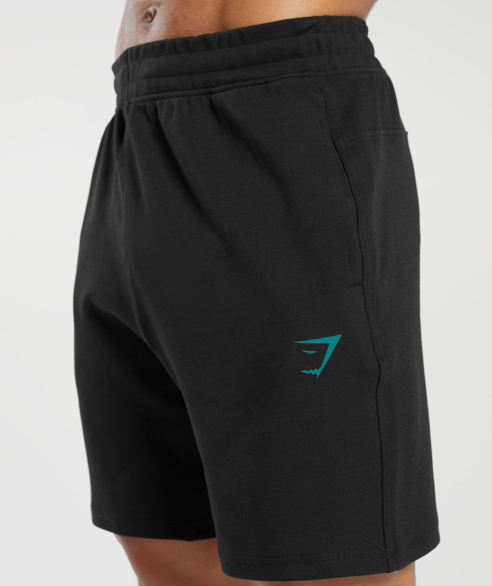 Bold 7" Shorts in Black/Seafoam Blue - view 6