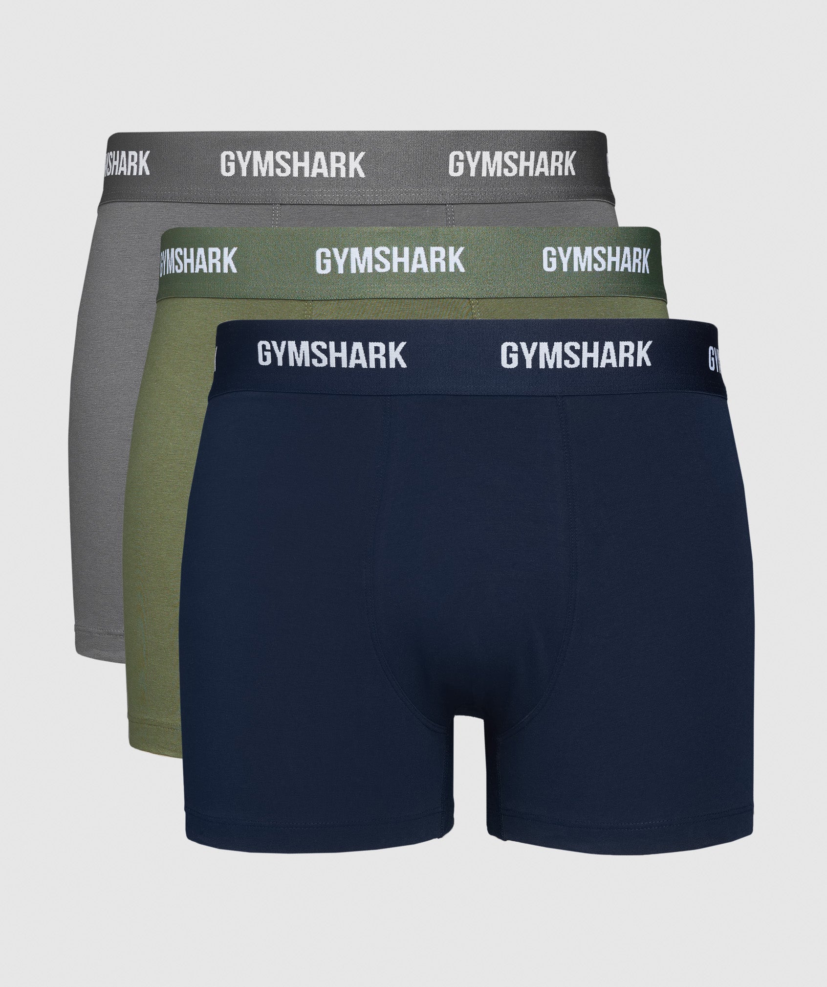 Boxers 3 PK in Core Olive/Navy/Dark Grey - view 1