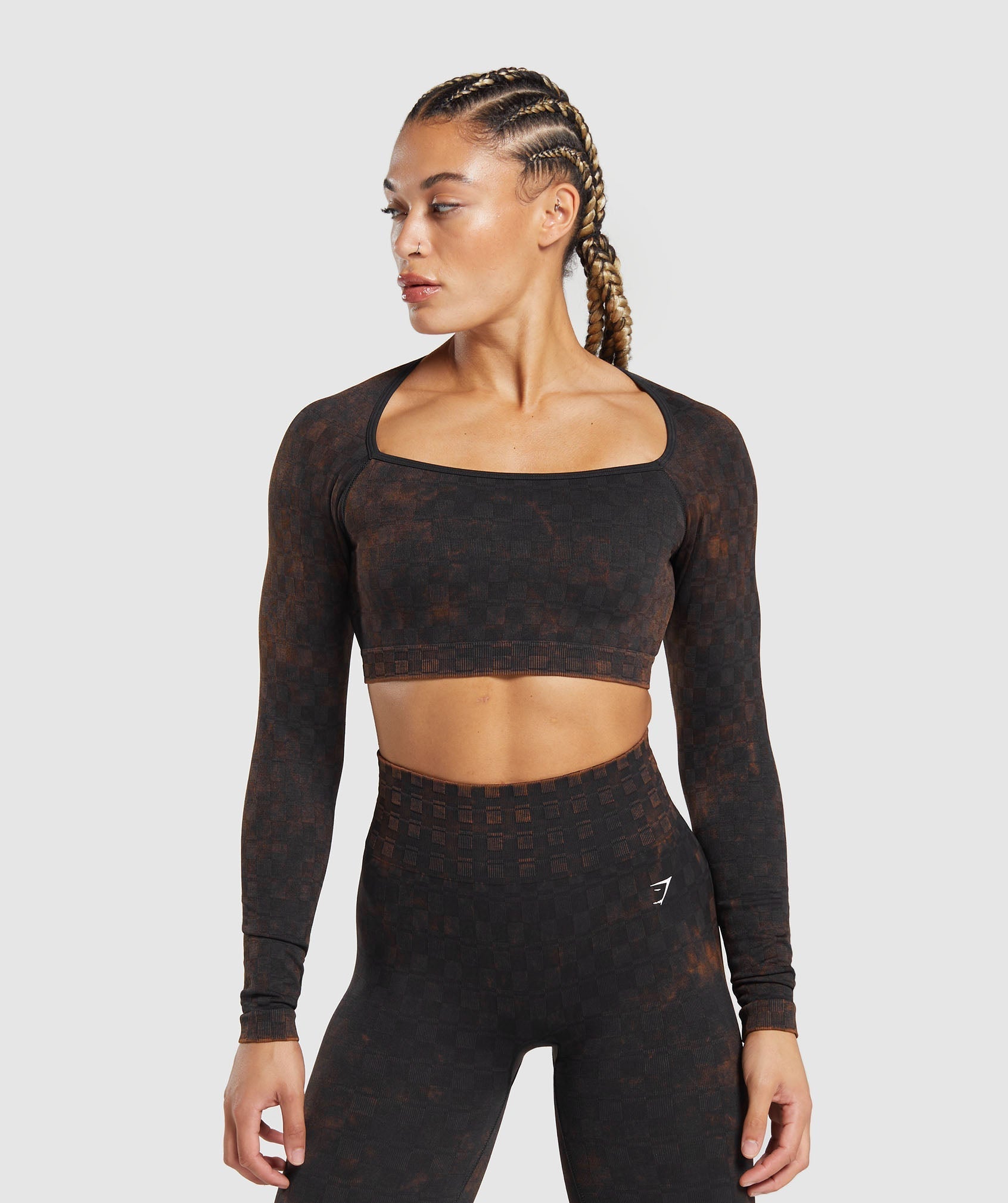 Gymshark Training Long Sleeve Crop Top - Court Blue