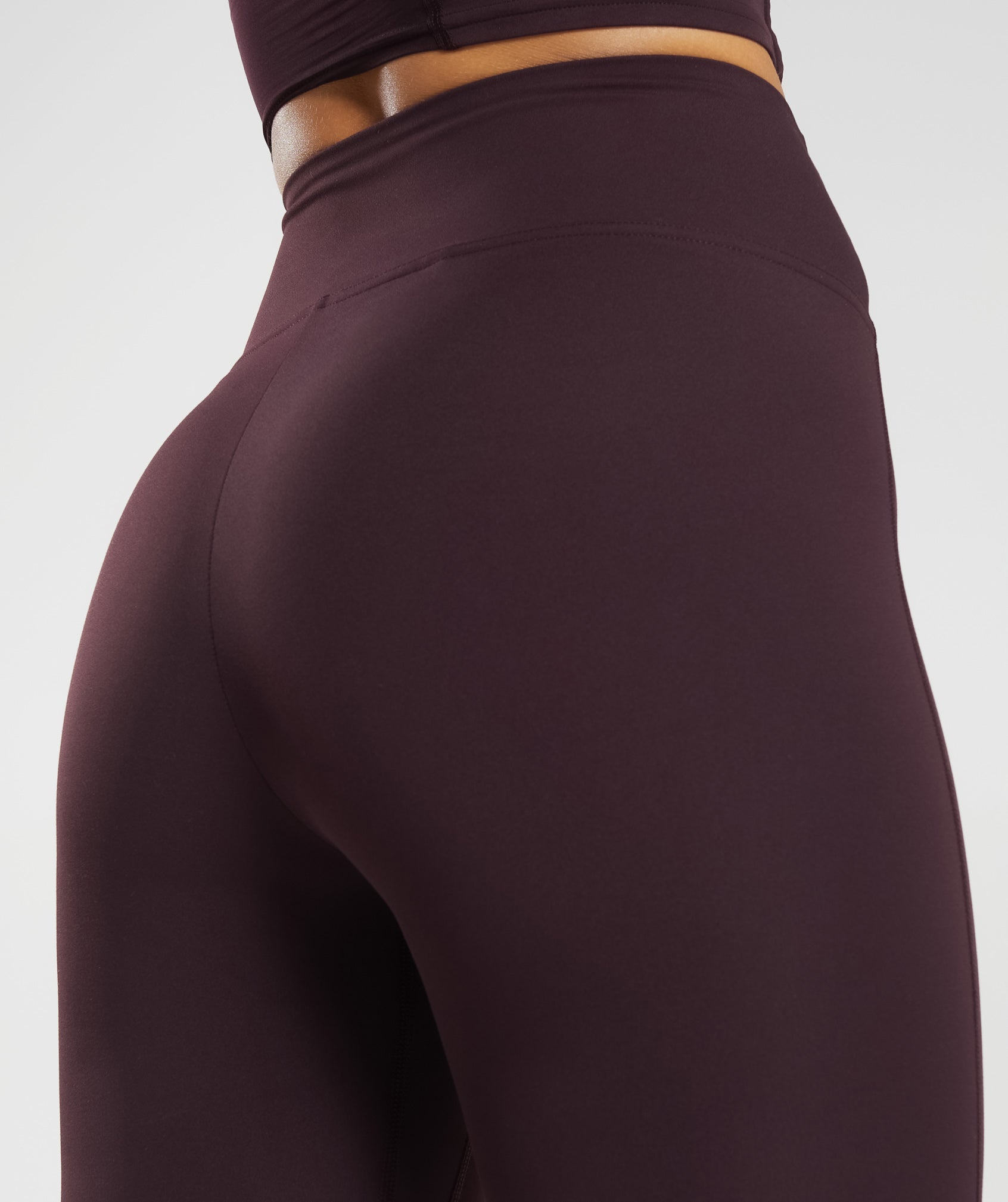 Crossover Leggings in Plum Brown - view 5