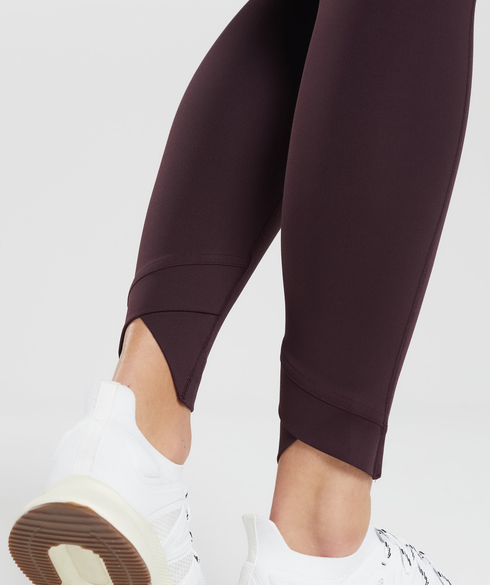 Crossover Leggings in Plum Brown - view 6