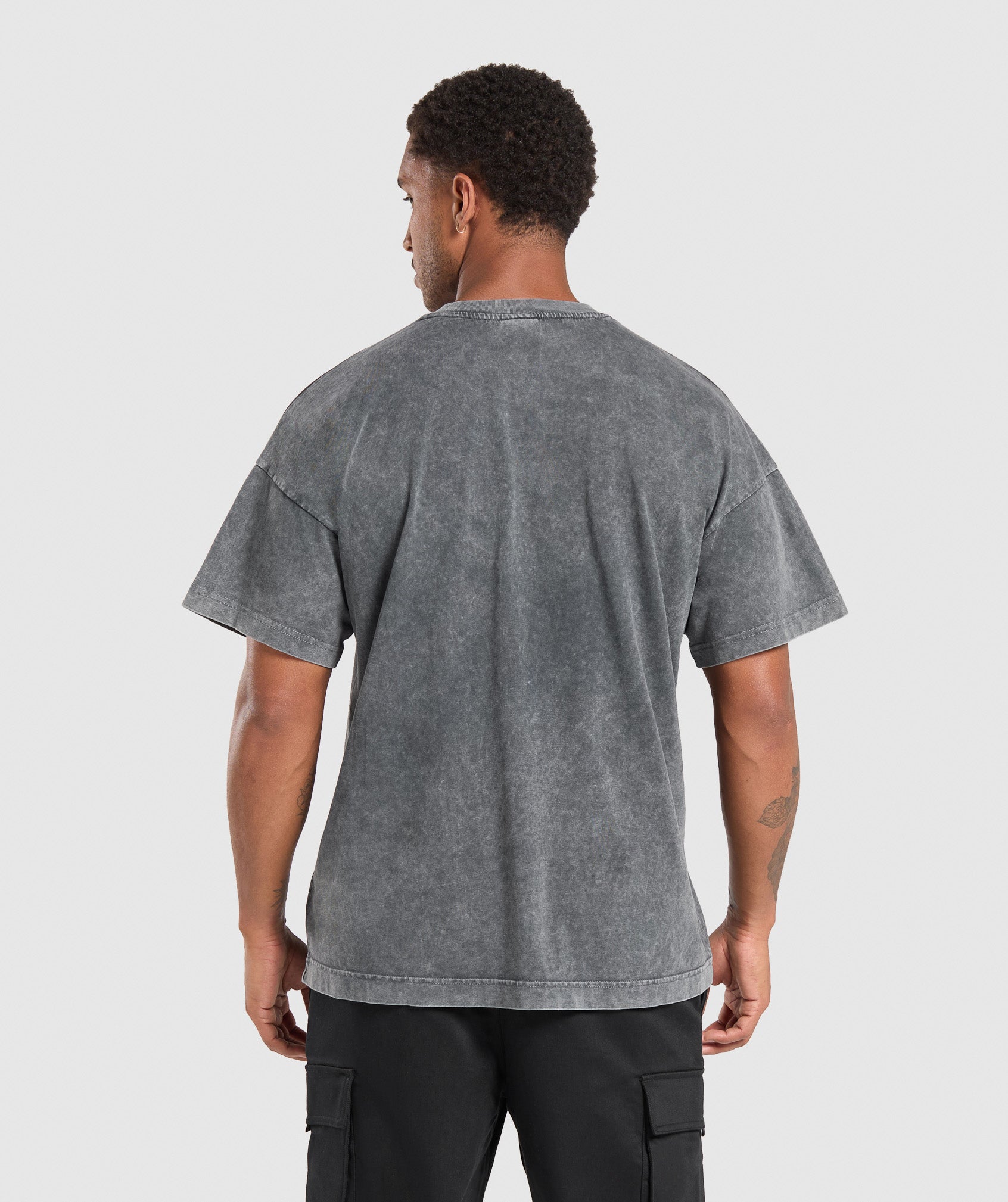 Collegiate Shadow Washed T-Shirt in Asphalt Grey - view 2