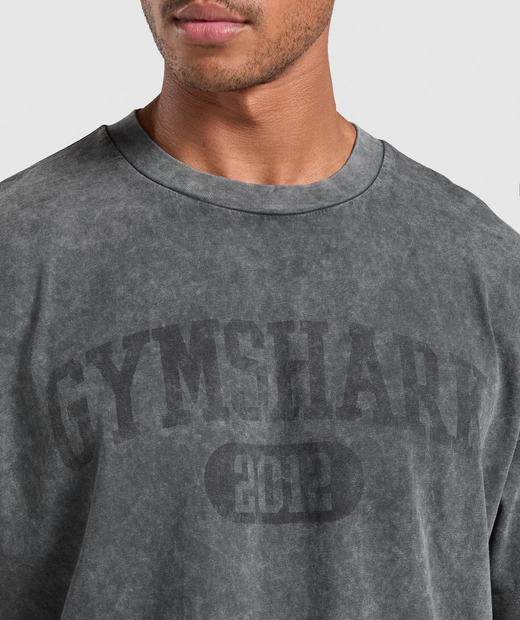 Collegiate Shadow Washed T-Shirt in Asphalt Grey - view 6