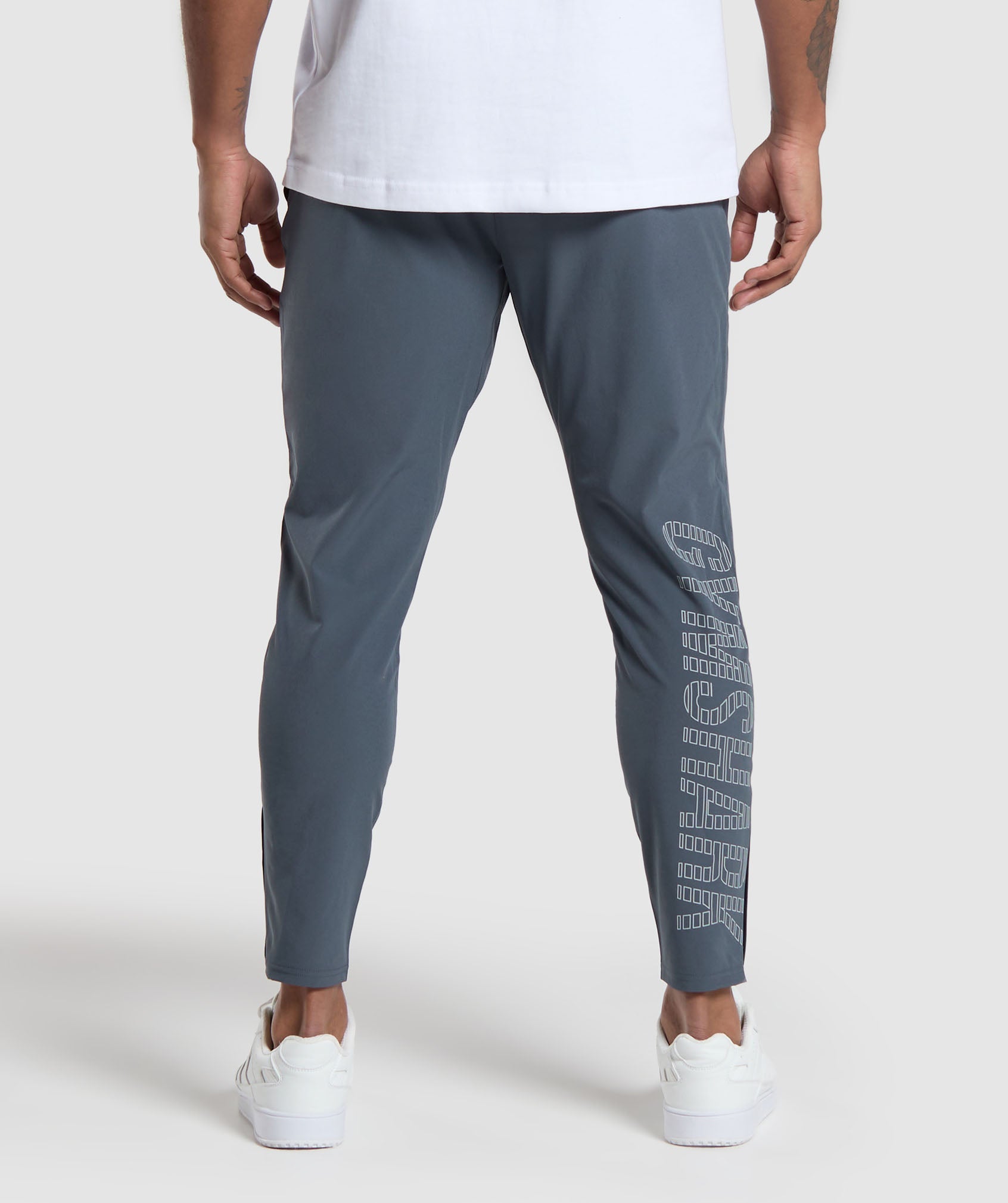 Conditioning Goods Woven Joggers in Titanium Blue - view 2