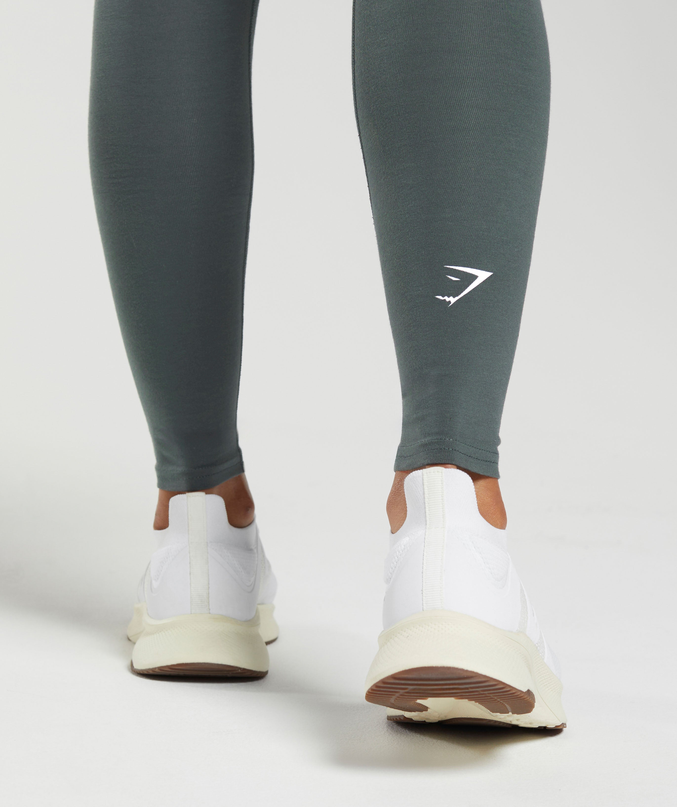 Cotton Leggings in Slate Teal - view 4