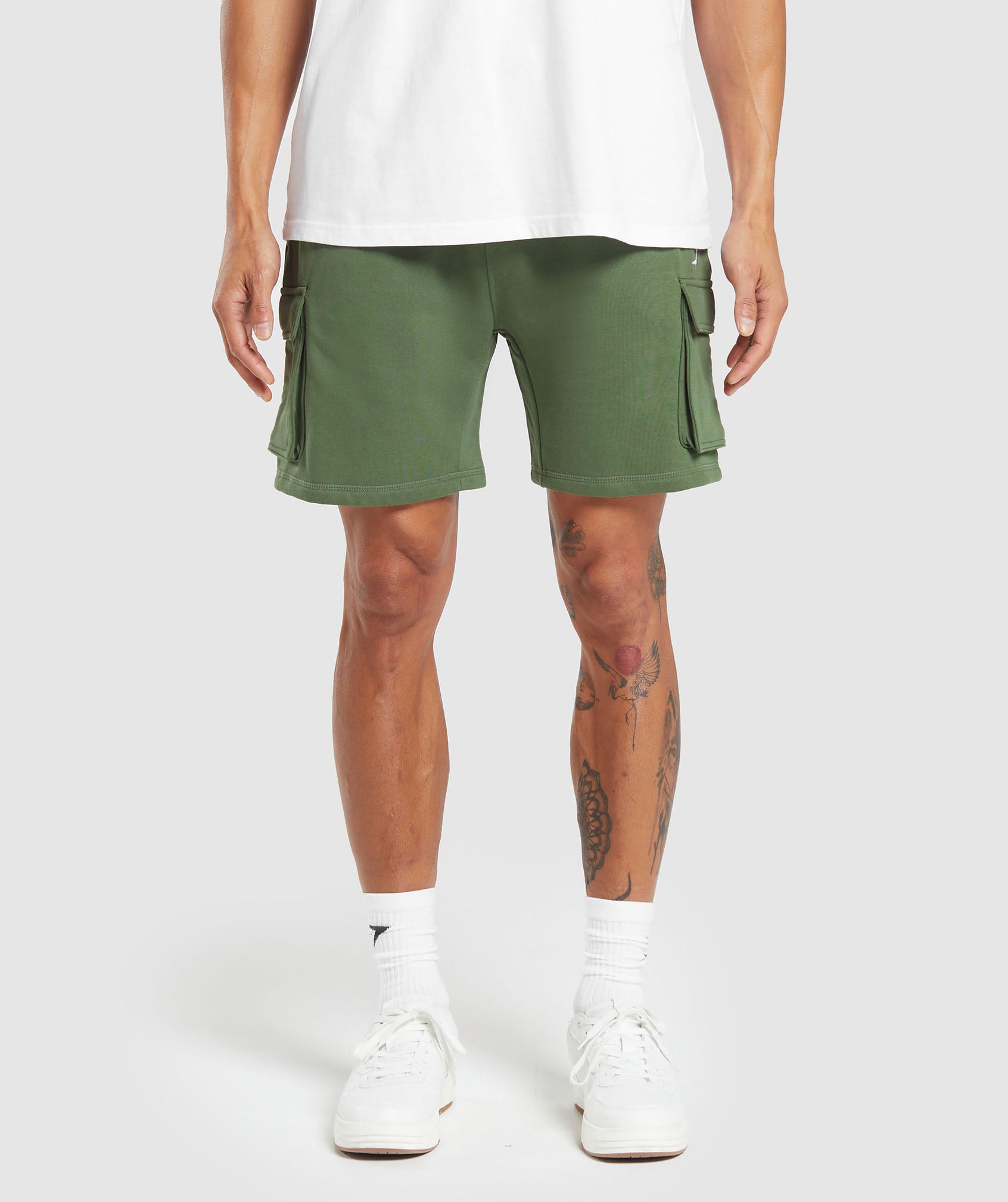 Crest Cargo Shorts in Core Olive - view 2