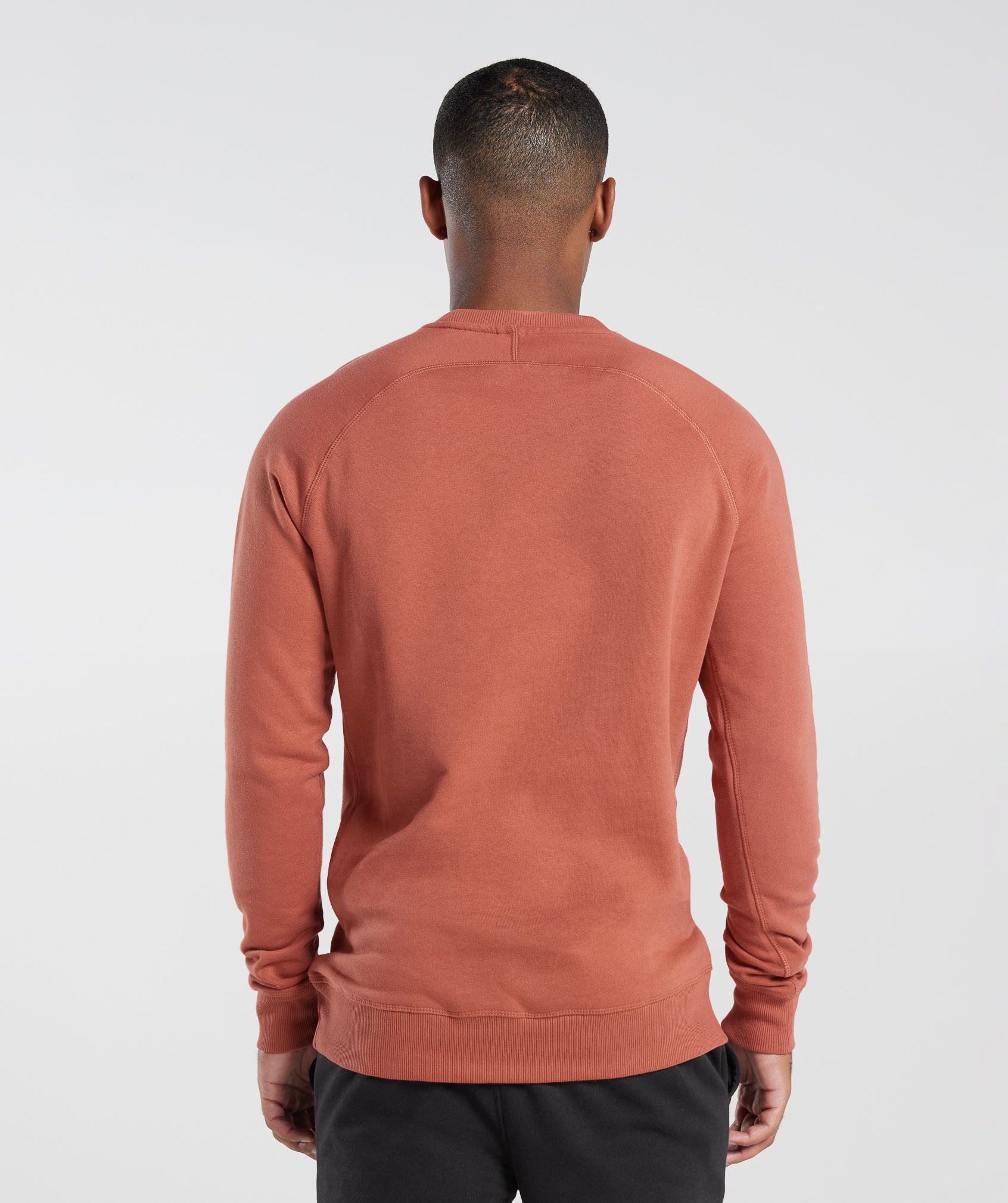 Crest Sweatshirt in Persimmon Red - view 2