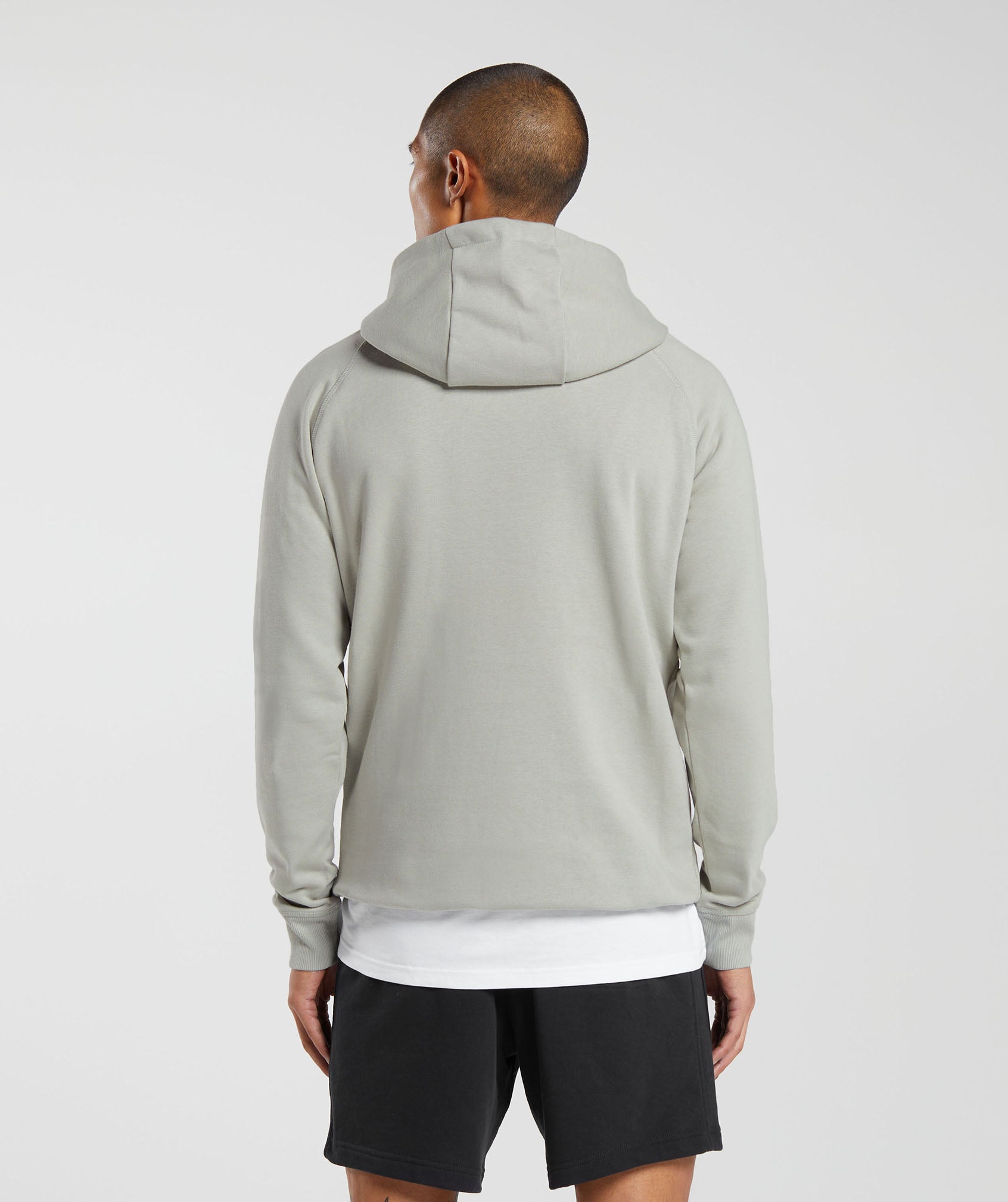 Crest Hoodie in Stone Grey - view 2