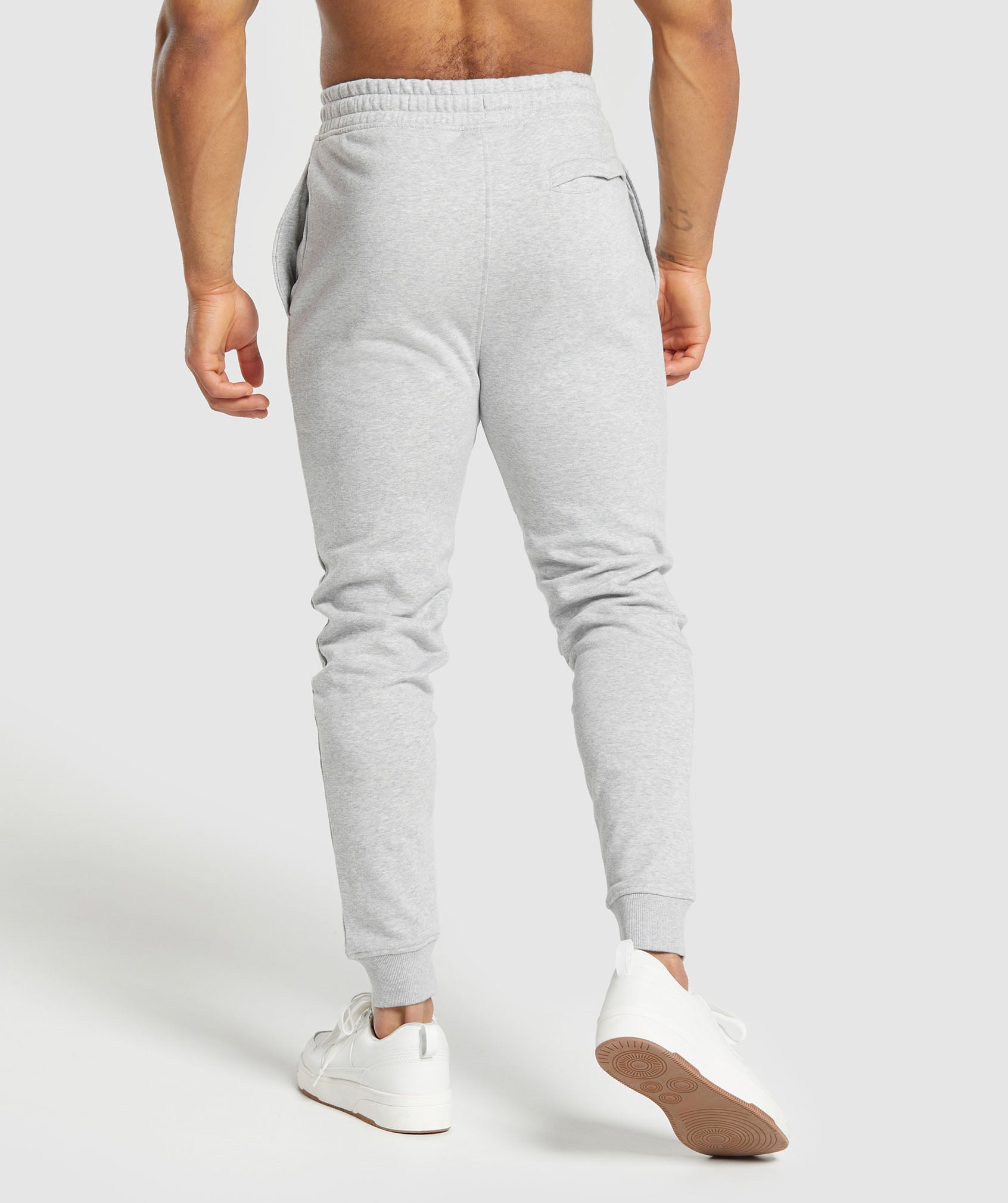 Crest Joggers in Light Grey Marl - view 2