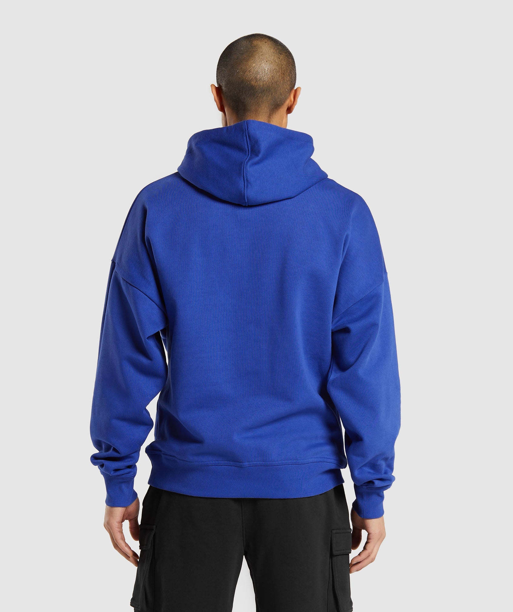 Crest Oversized Hoodie in Wave Blue - view 2