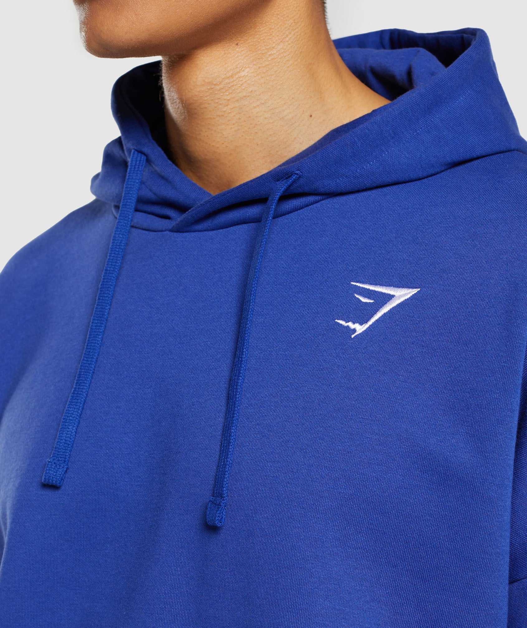 Crest Oversized Hoodie in Wave Blue - view 5