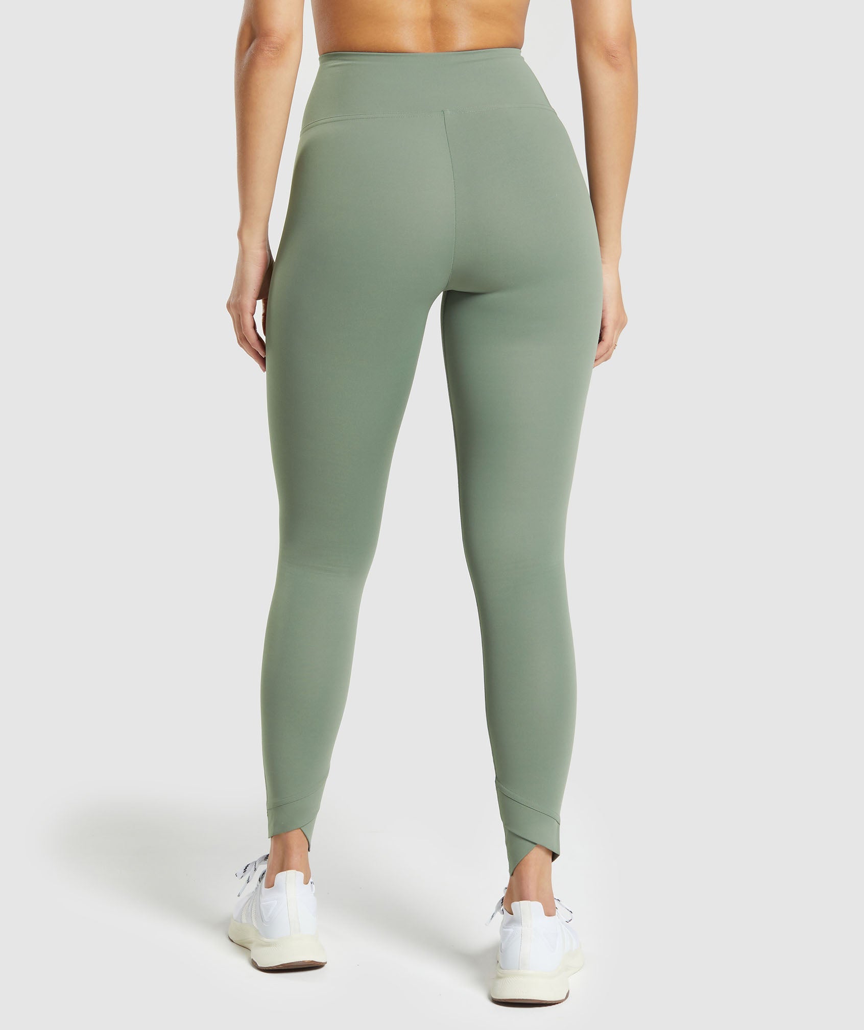 Crossover Leggings in Unit Green - view 2