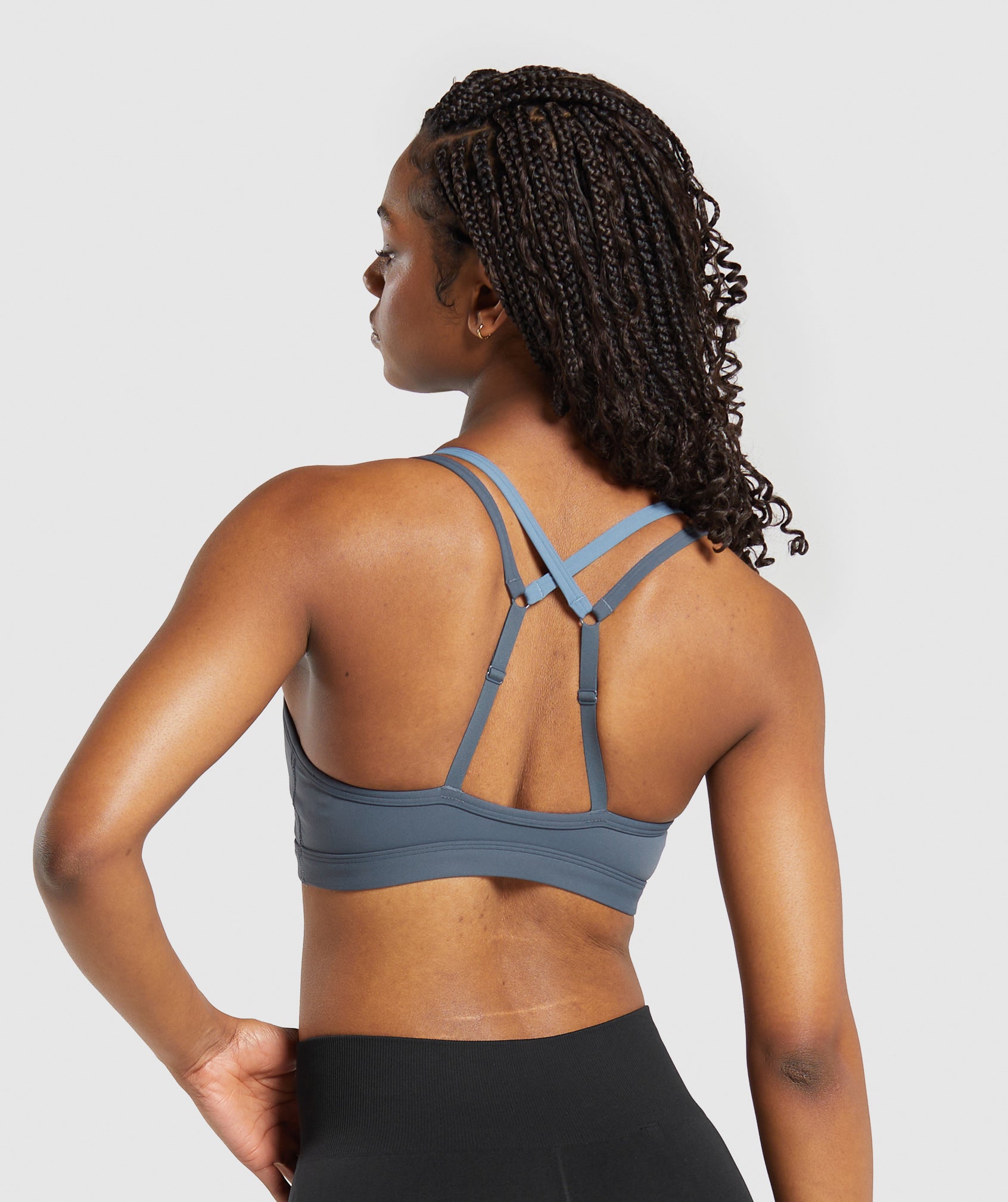 Double Up Sports Bra in Titanium Blue/Faded Blue - view 2