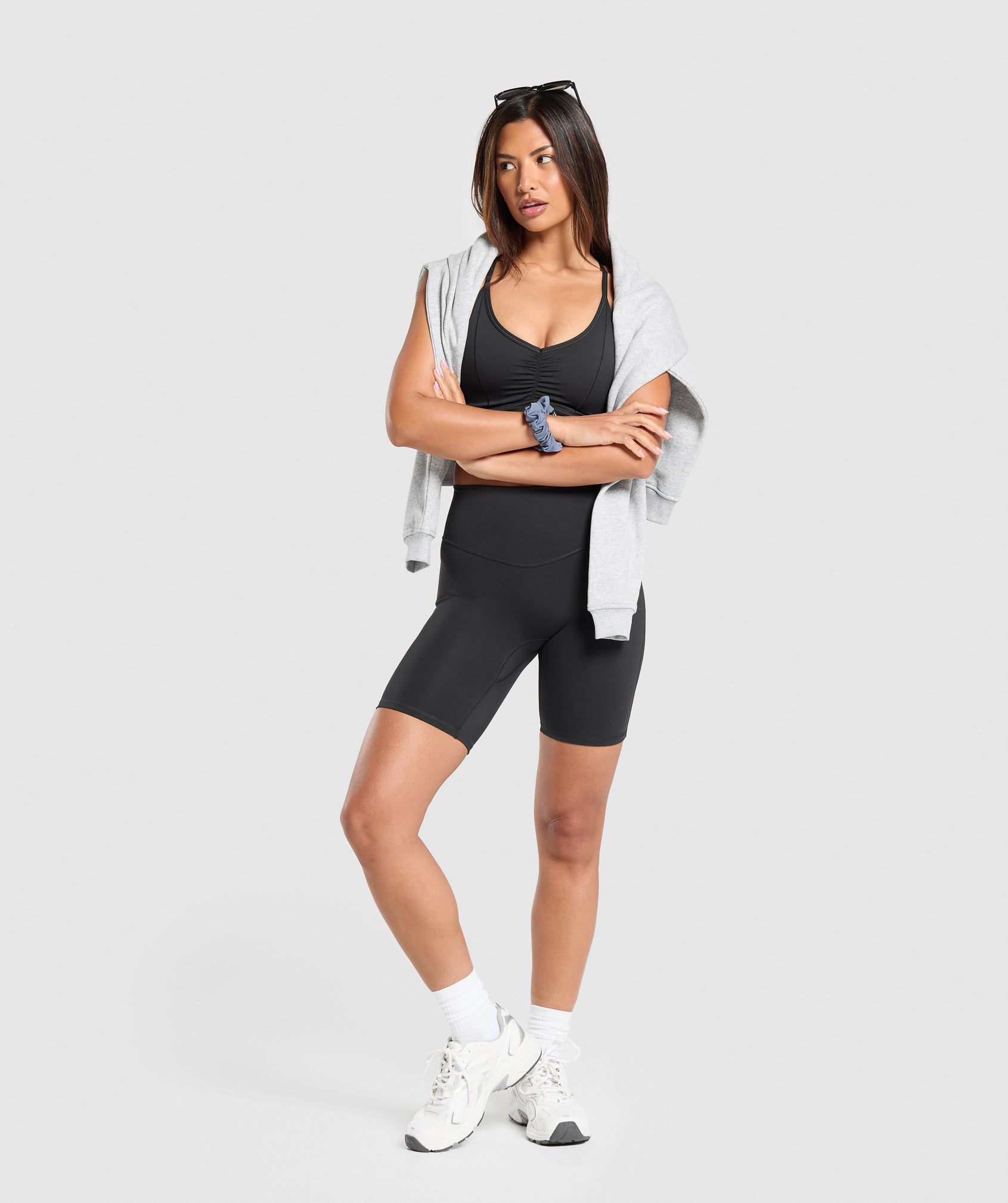 Elevate Longline Sports Bra in Black - view 4