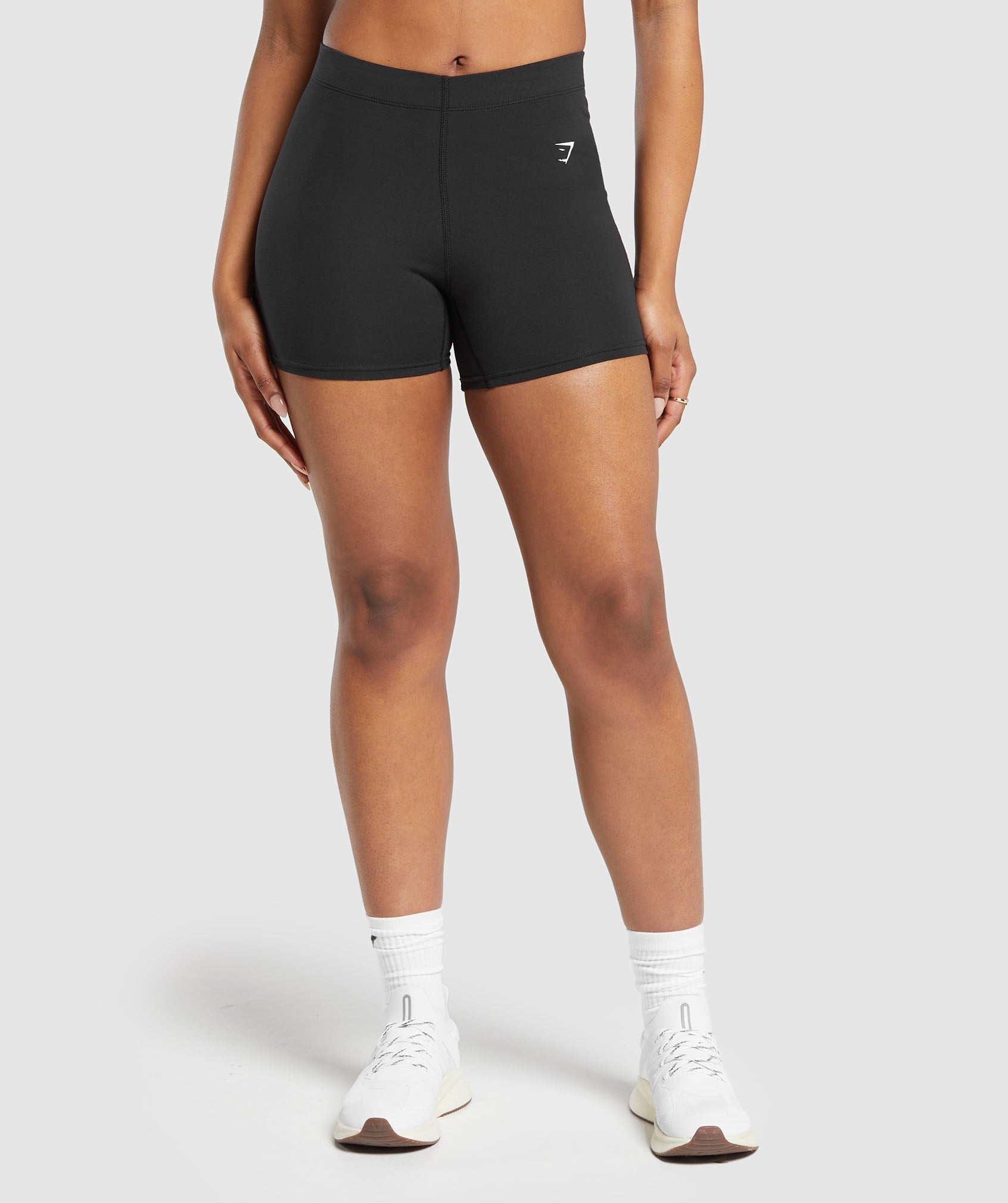 Everyday Cotton Shorts in Black - view 1