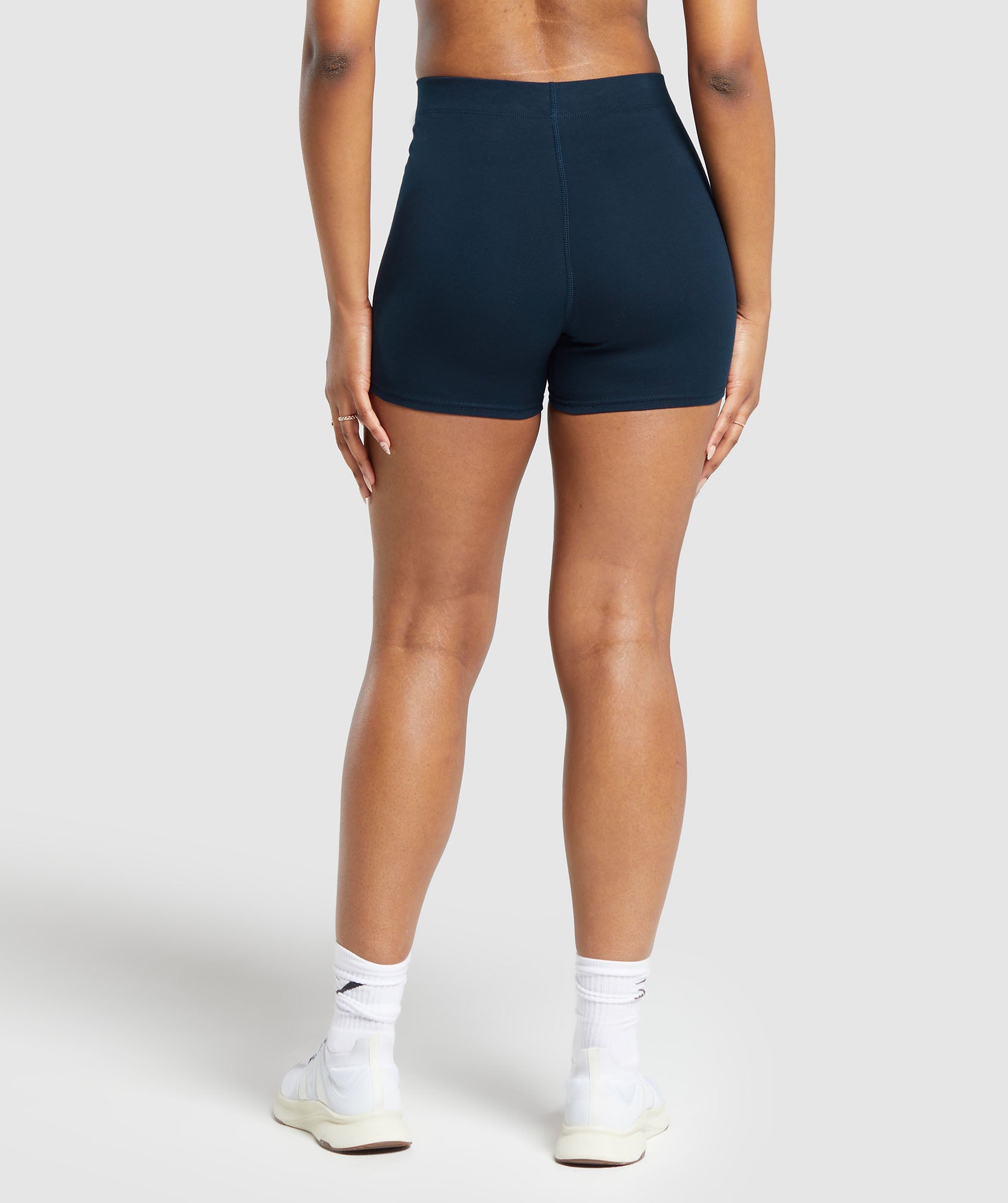 Everyday Cotton Shorts in Navy - view 2