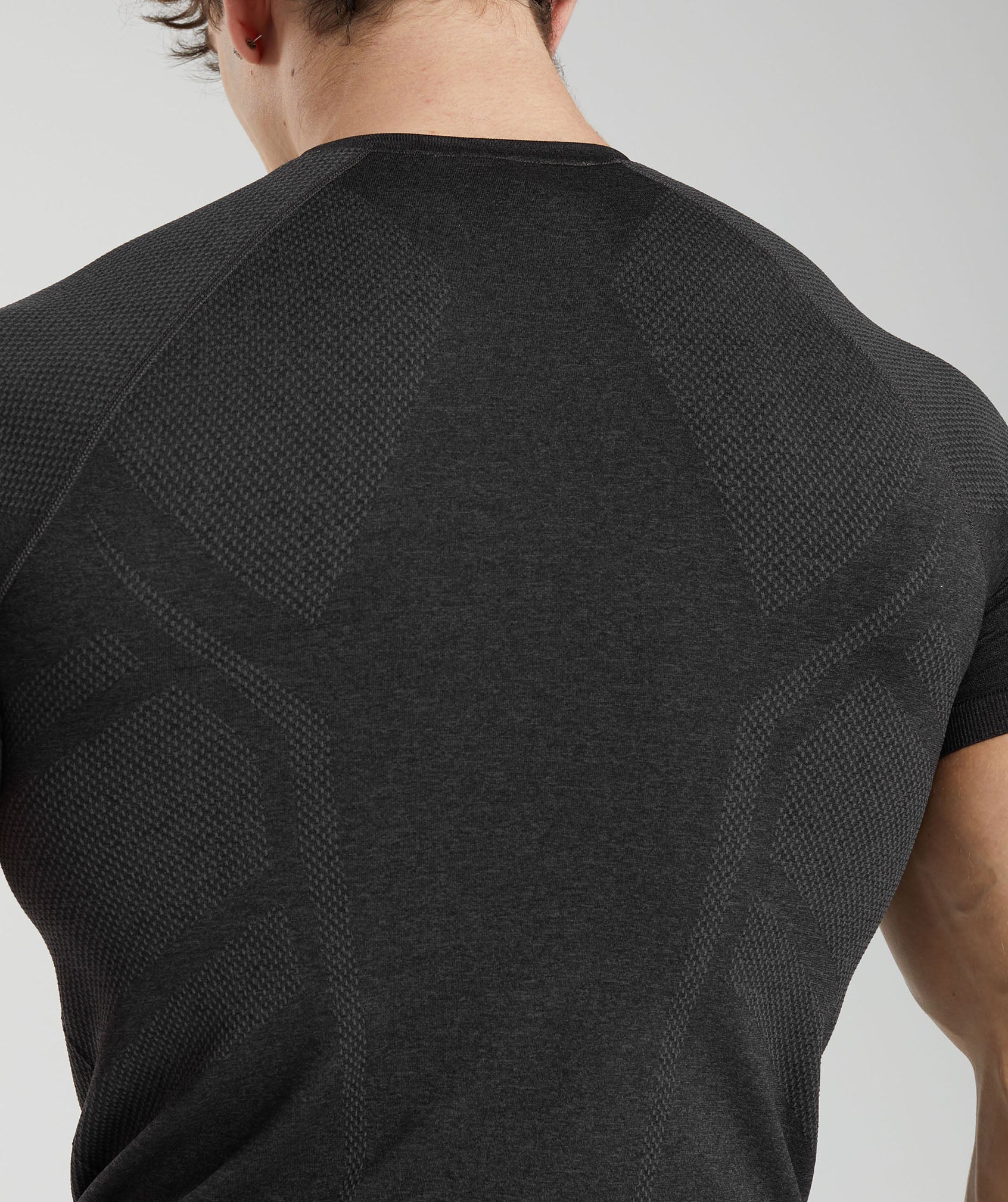 Elite Seamless T-Shirt in Black/Dark Grey - view 5