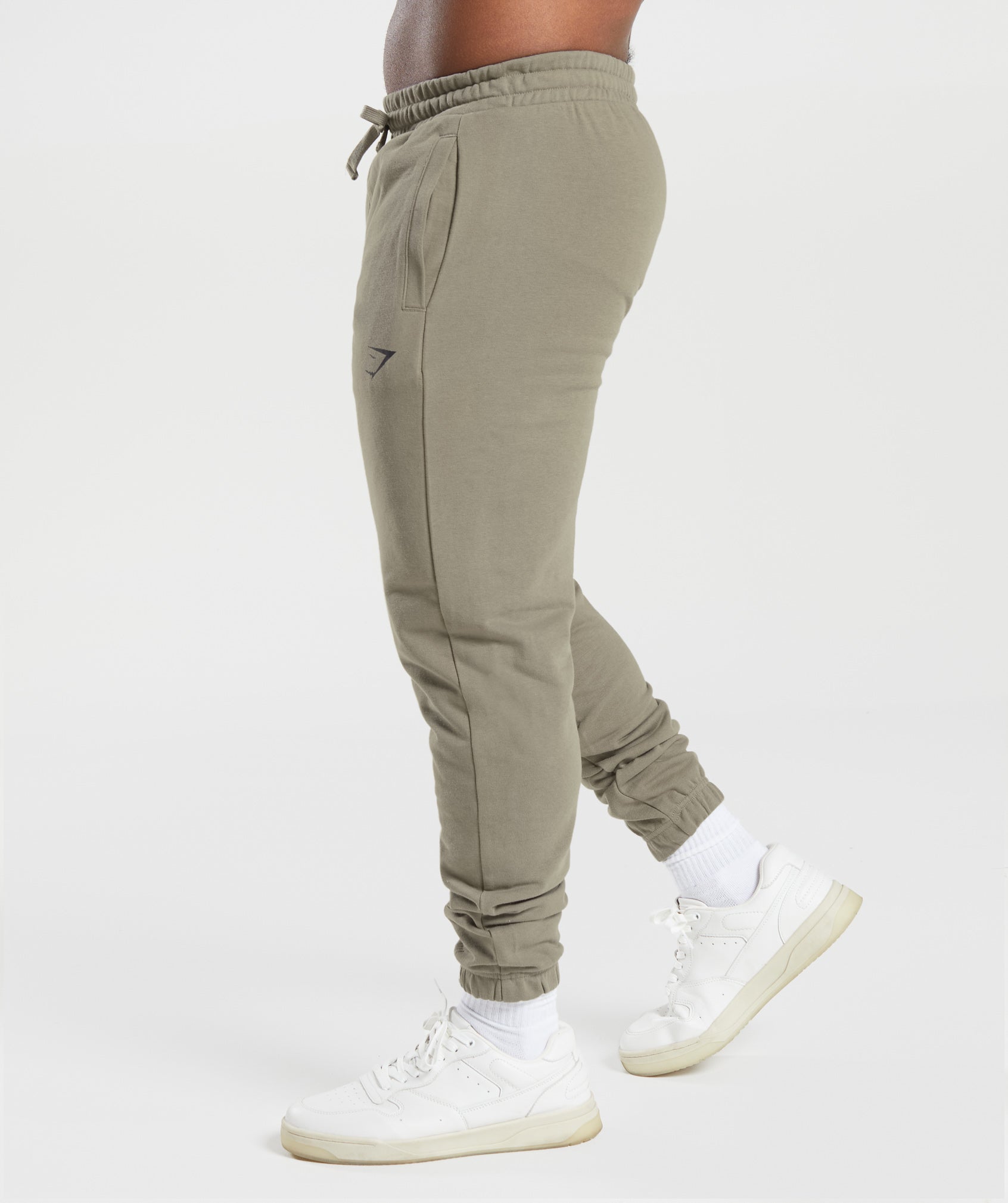 Essential Oversized Joggers in Linen Brown - view 3
