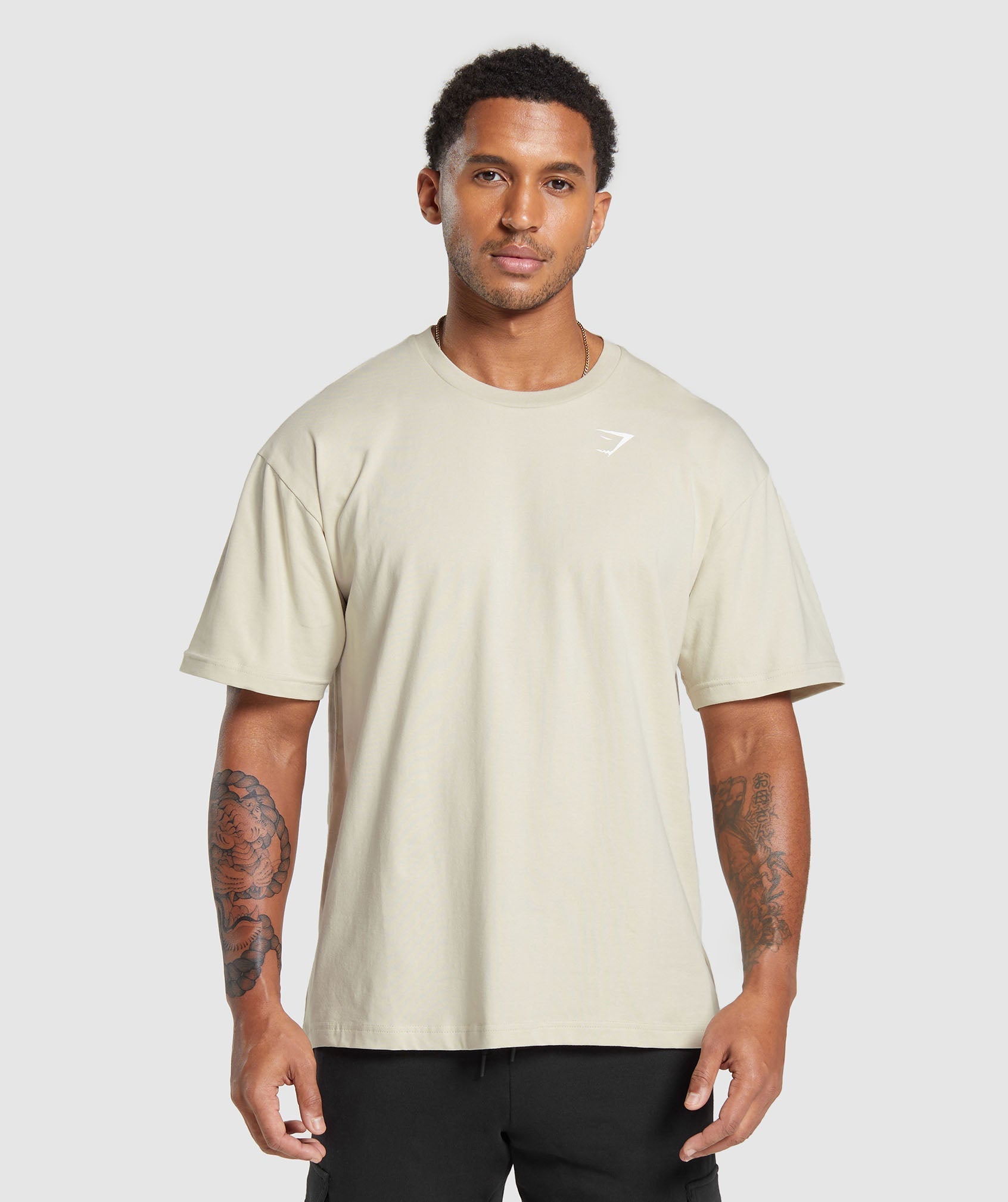 Essential Oversized T-Shirt in Pebble Grey - view 1