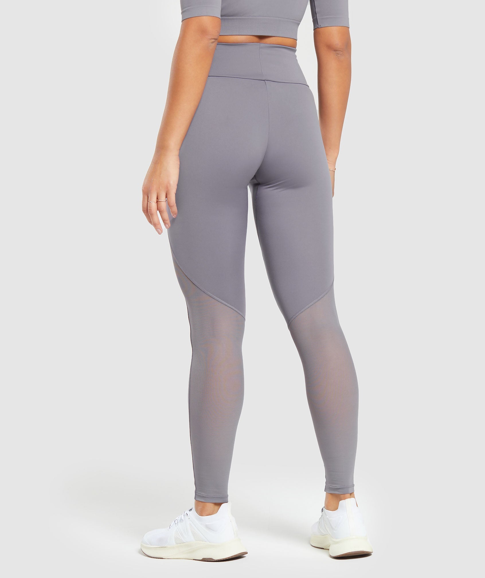 Everyday Mesh Legging in Fog Purple - view 2