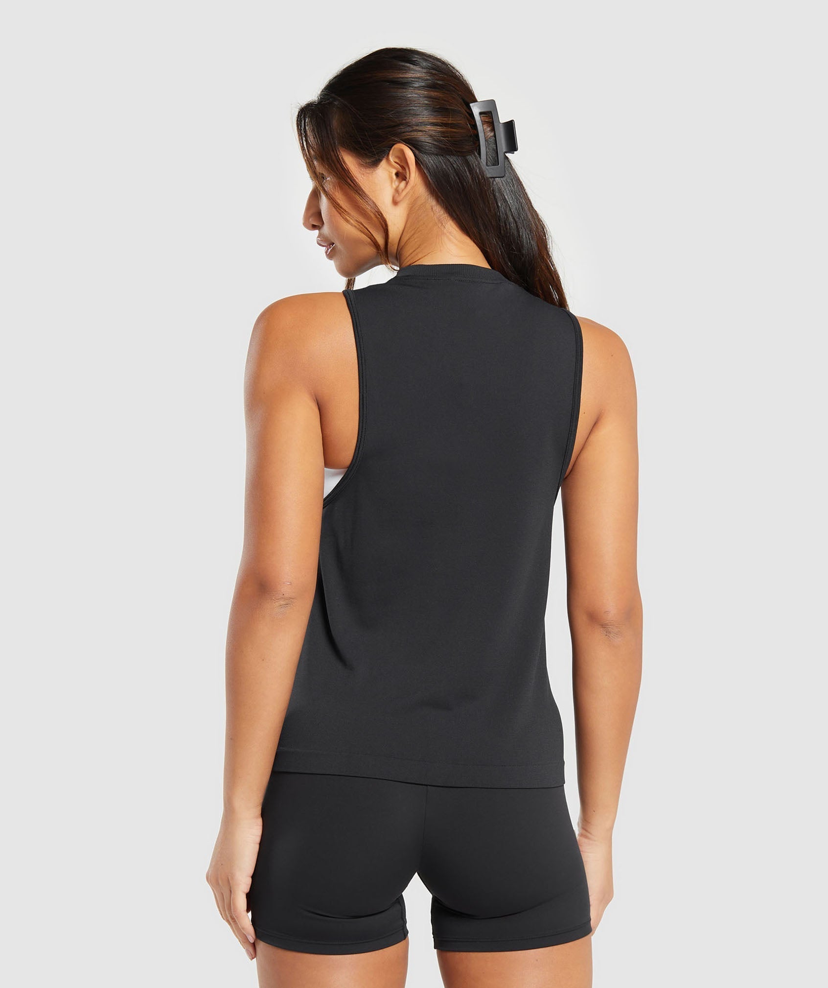 Everyday Seamless Tank in Black - view 2