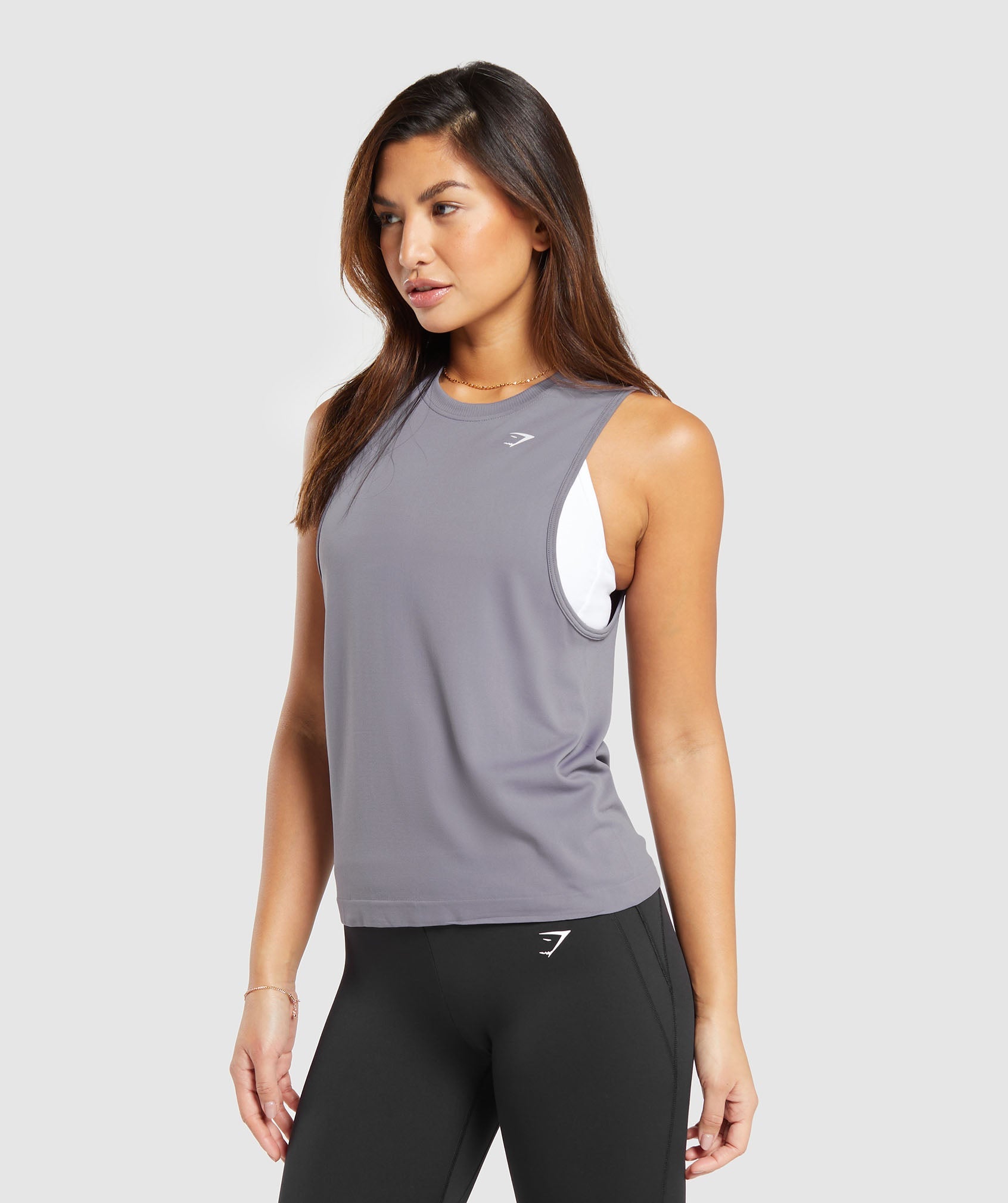 Everyday Seamless Tank in Fog Purple - view 3