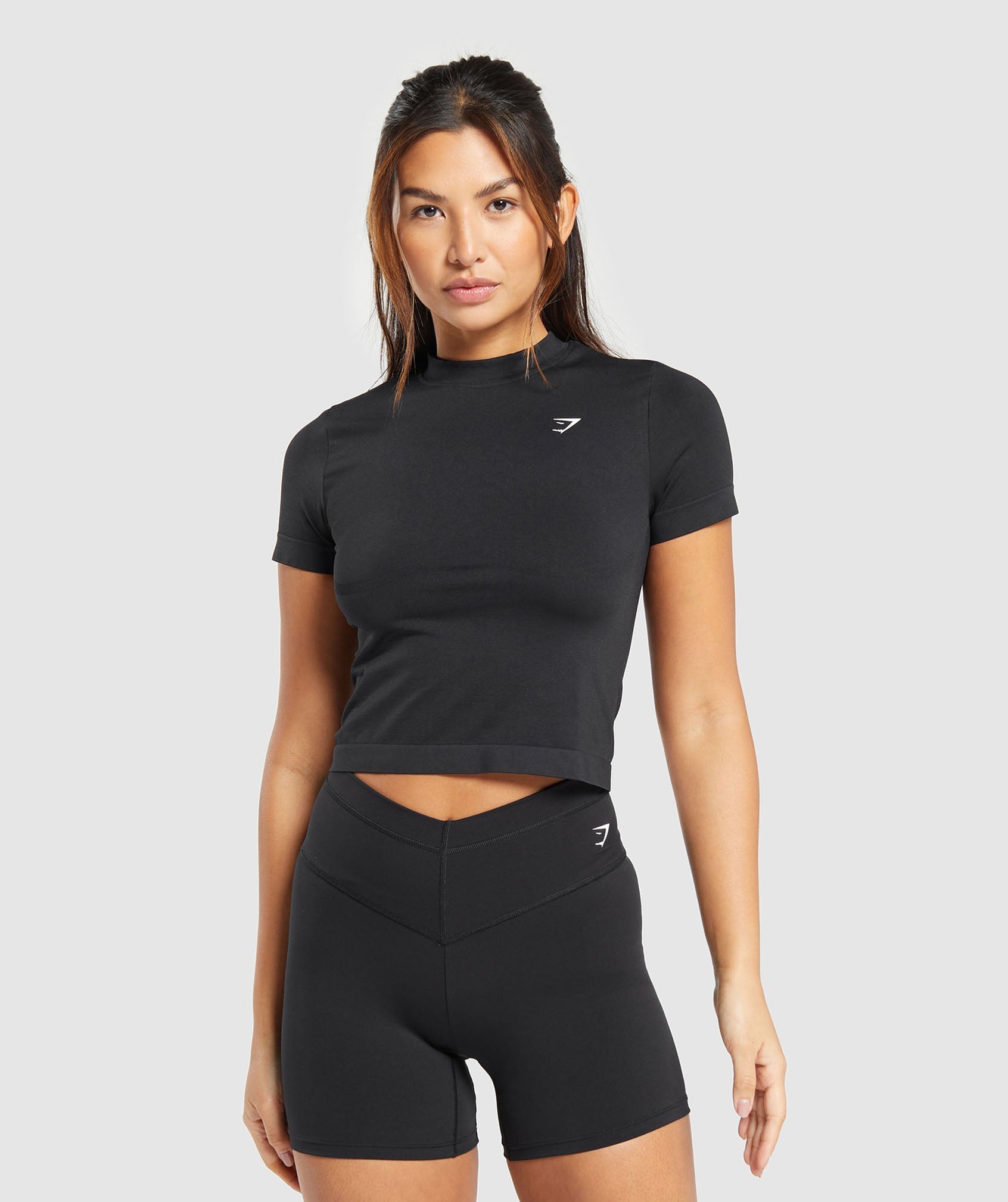 Everyday Seamless Tight Fit Tee in Black - view 1