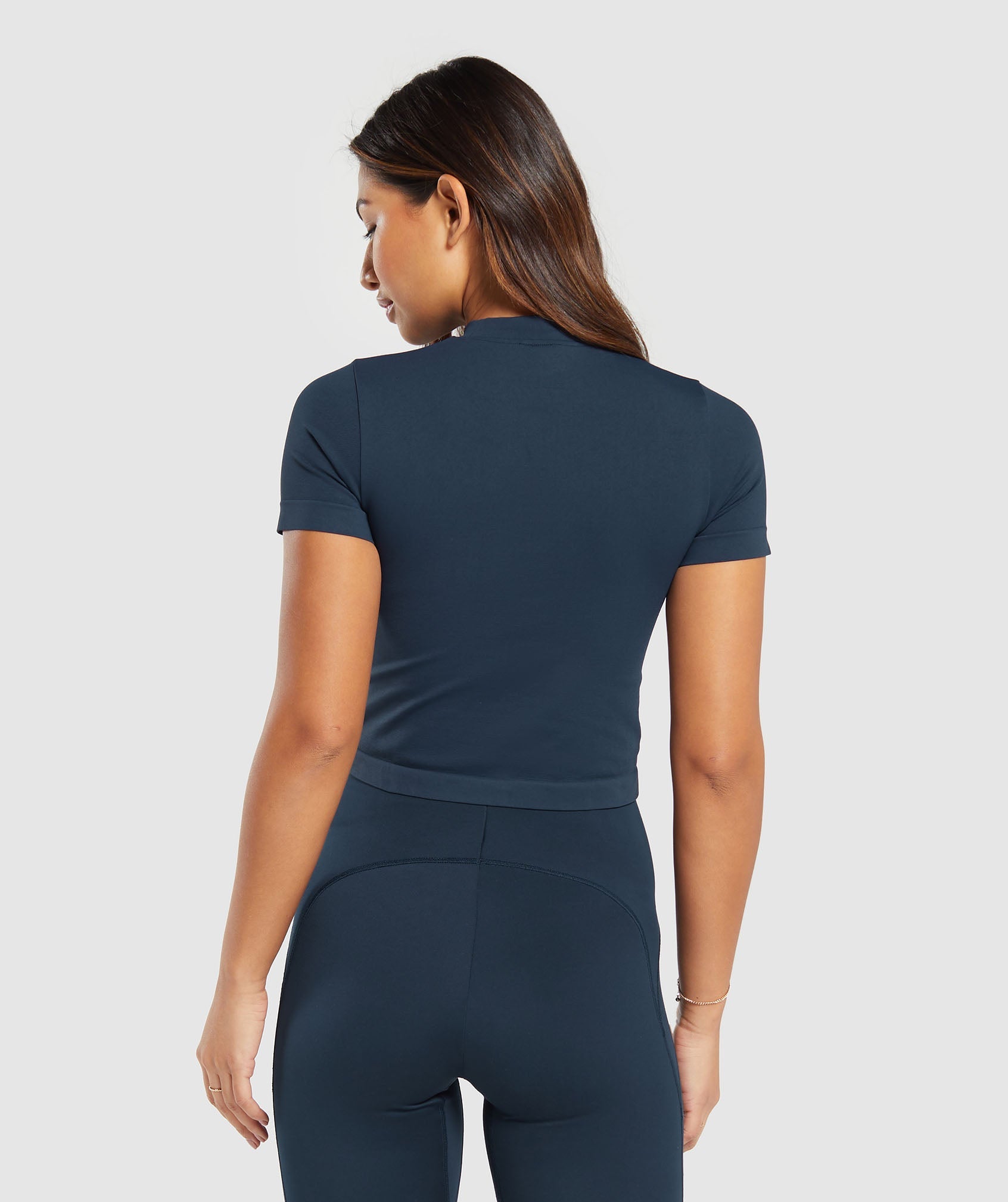Everyday Seamless Tight Fit Tee in Navy - view 2