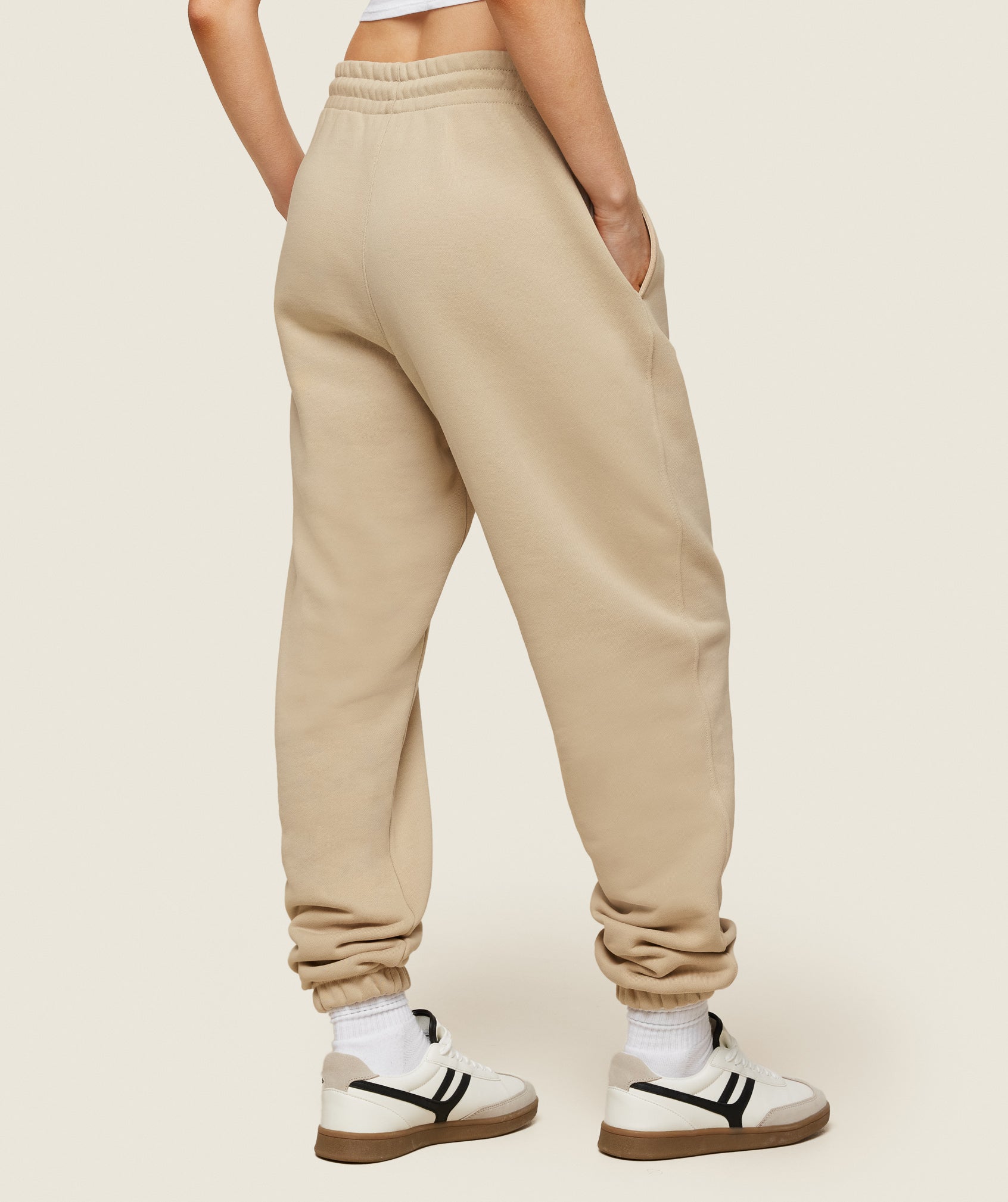 Phys Ed Graphic Sweatpants in Vanilla Beige - view 5