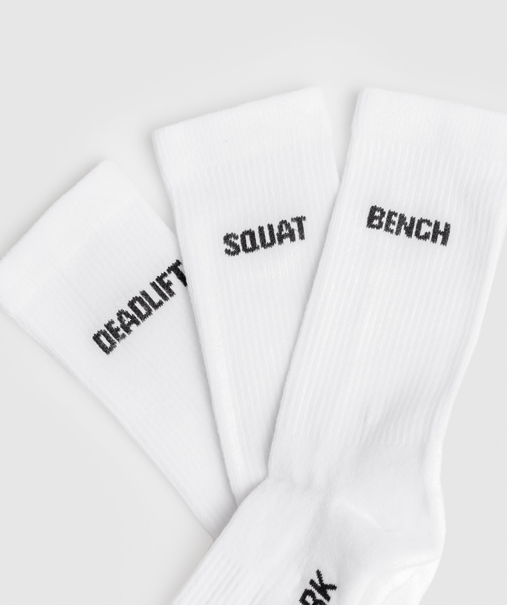 GFX Crew Socks 3pk in White - view 2