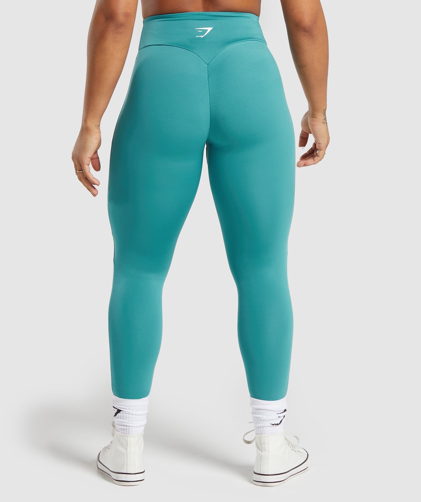 GS Power Regular Leggings in Bondi Teal - view 2