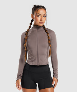 Gymshark GS Power Midi Zip Up Jacket - Black | Gymshark