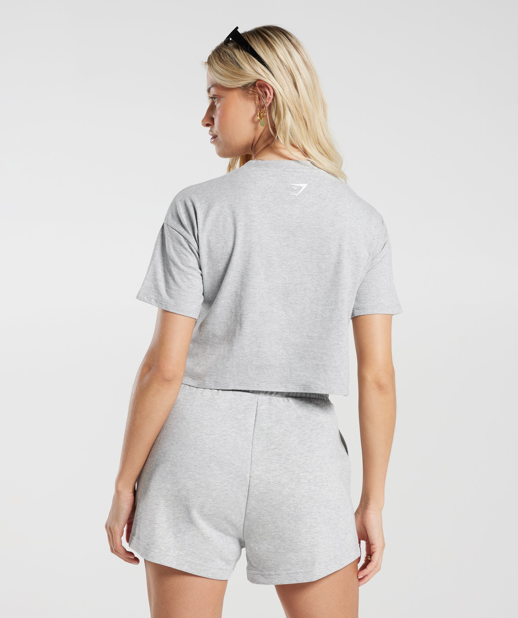 Strong Peach Midi Top in Light Grey Marl - view 2