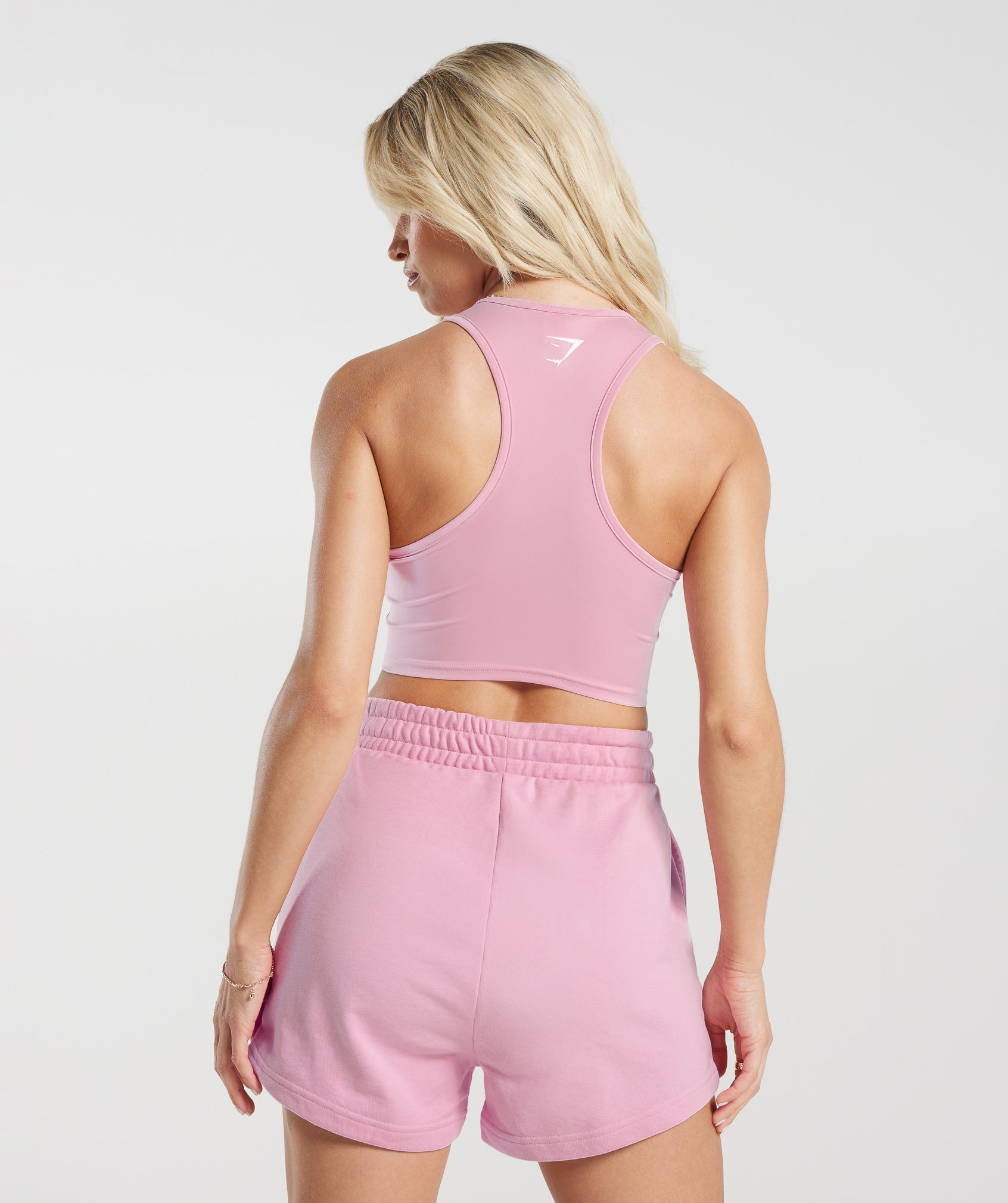 Strong Peach Crop Tank in Candy Floss Pink - view 2