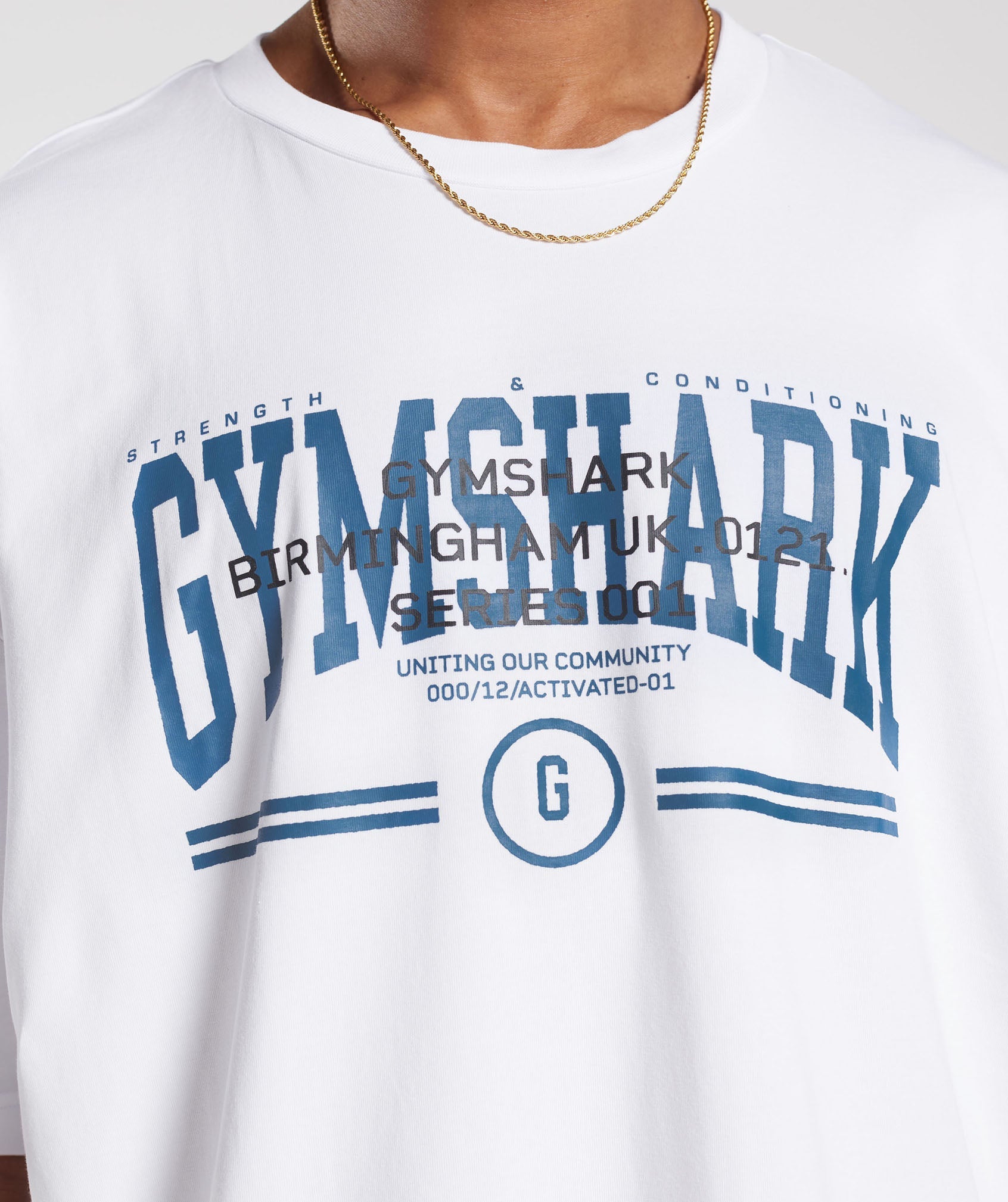 Collegiate Oversized T-Shirt in White - view 5