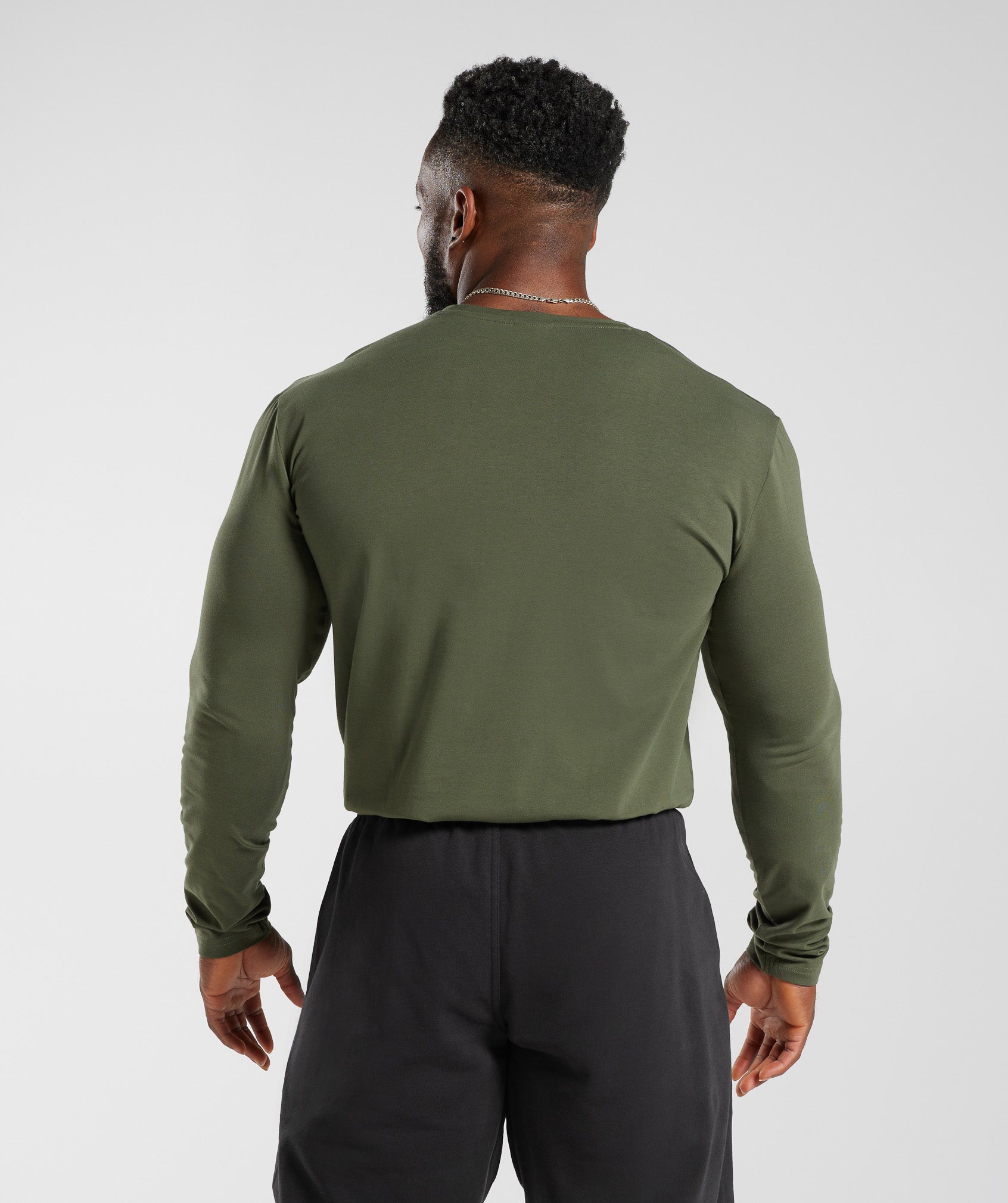 Core Long Sleeve T-Shirt in Core Olive - view 2