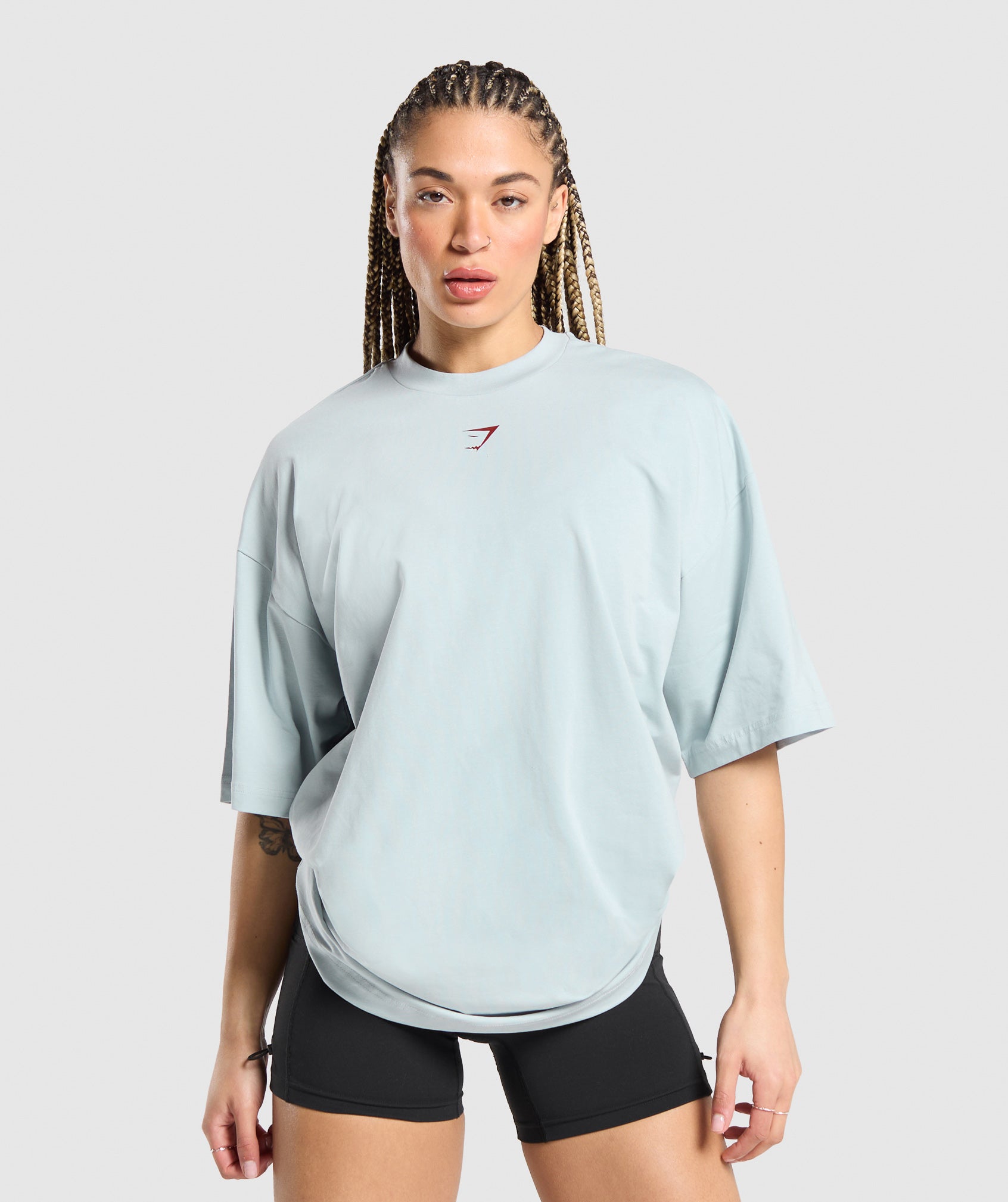 Lifting Graphic Oversized Baggy T- Shirt