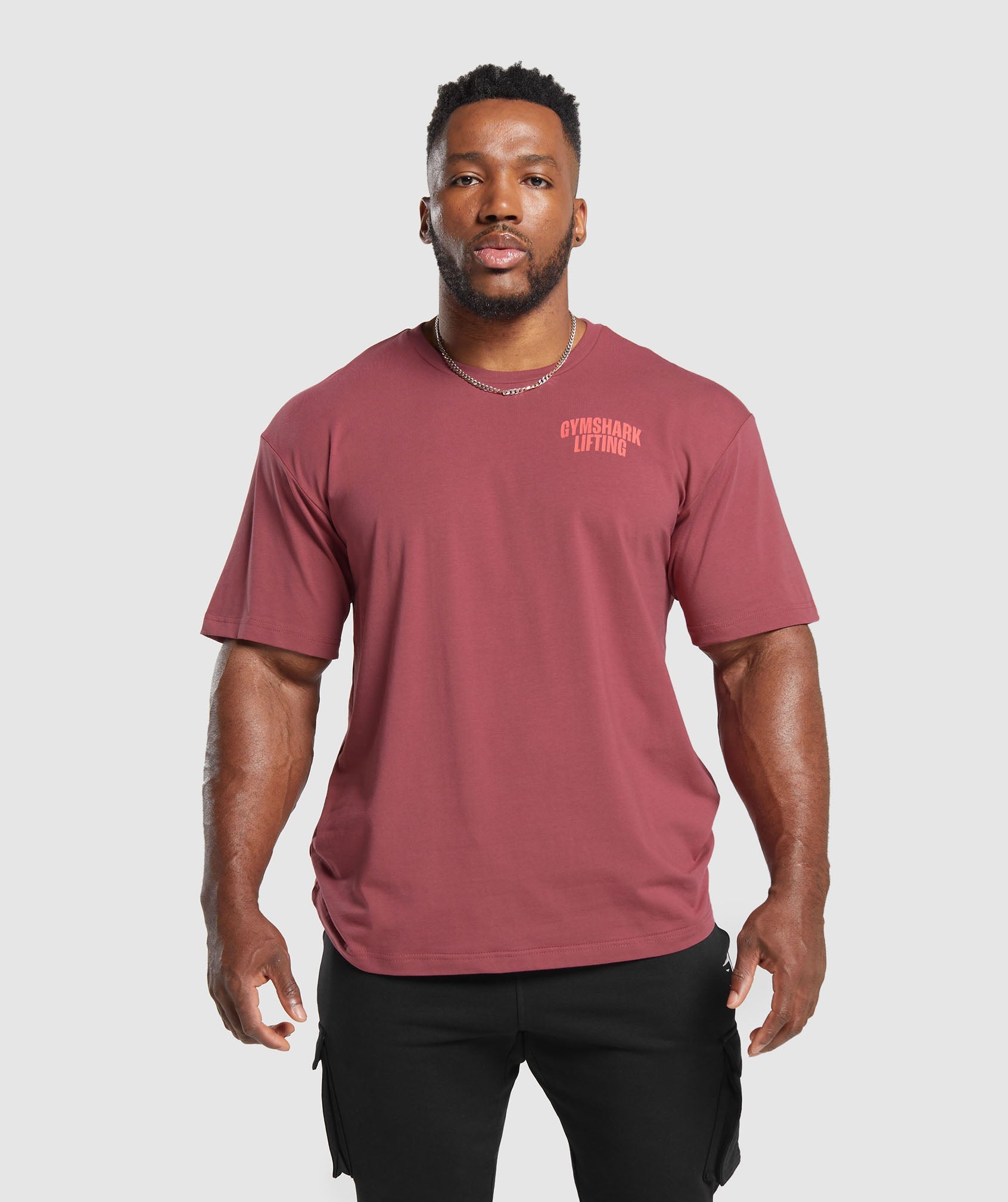 Gymshark Pump Cover T-Shirt - Spiced Red