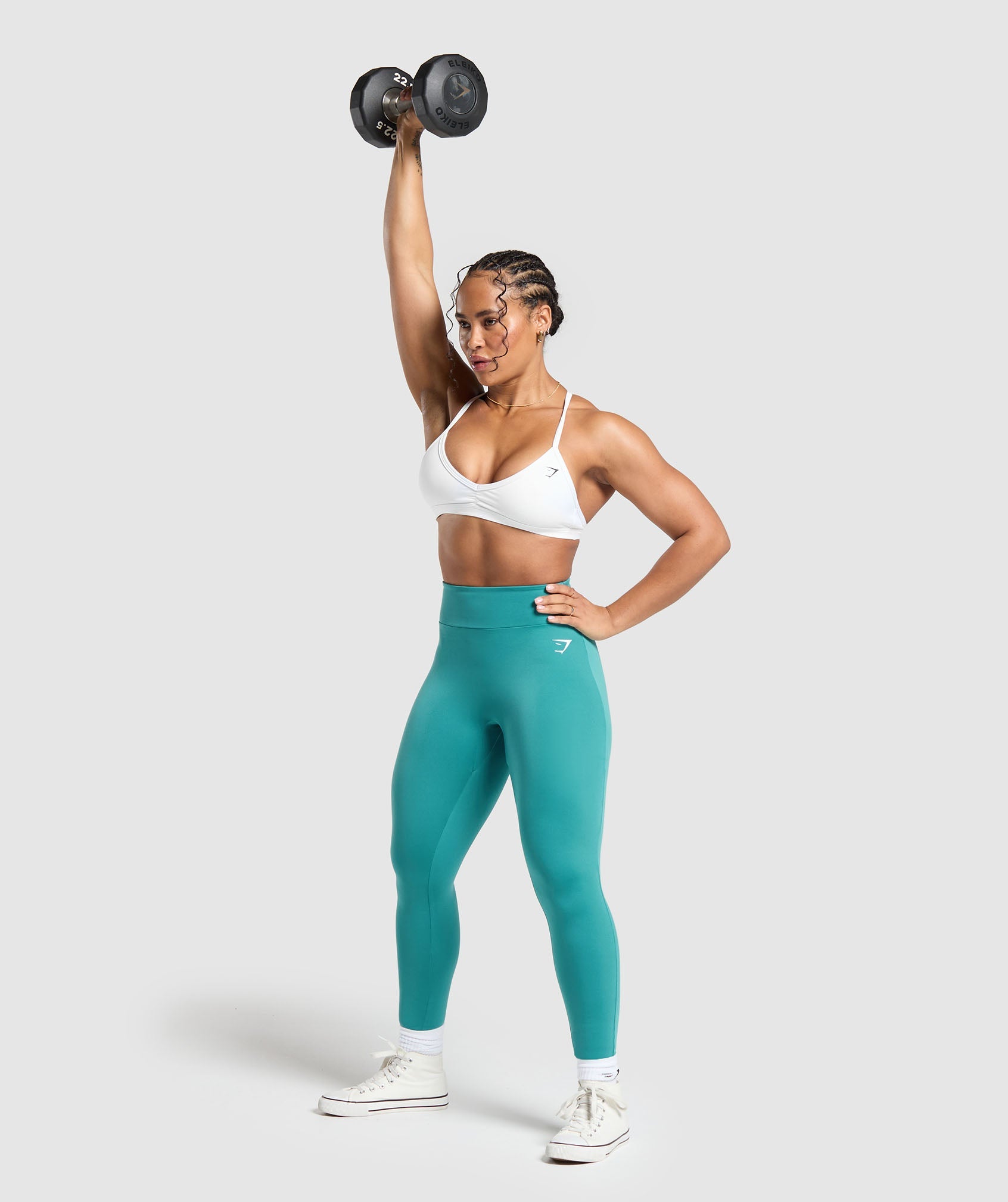 GS Power Short Leggings in Bondi Teal - view 4