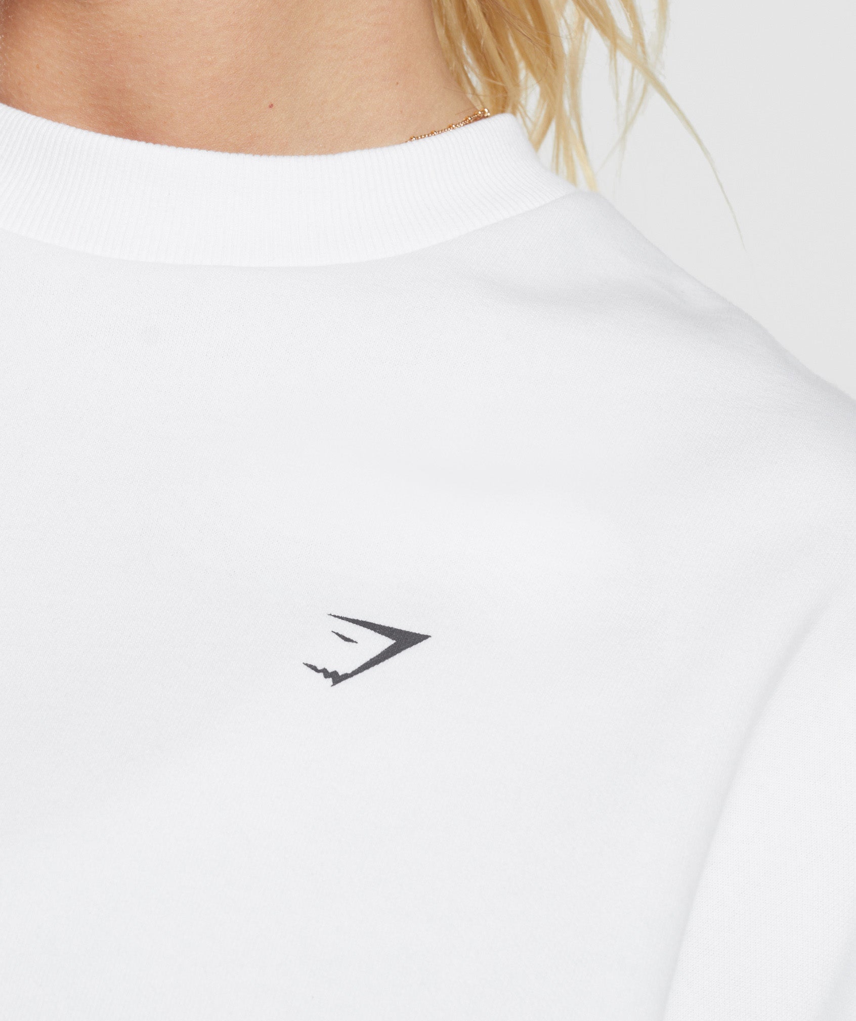 Heavy Duty Oversized Sweatshirt in White - view 5