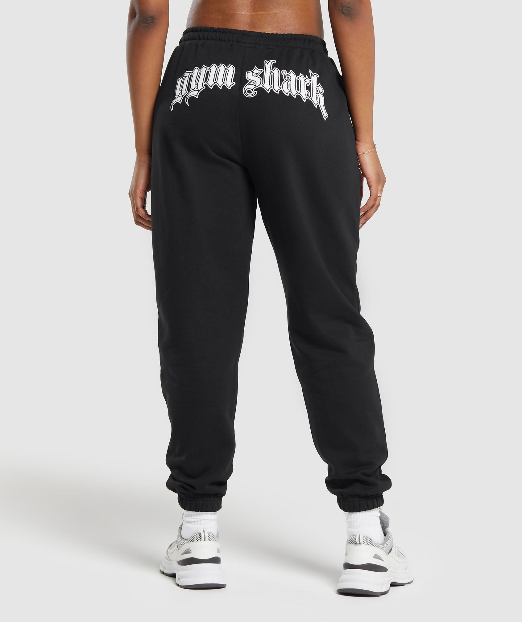 Heavy Flex Graphic Joggers in Black - view 1