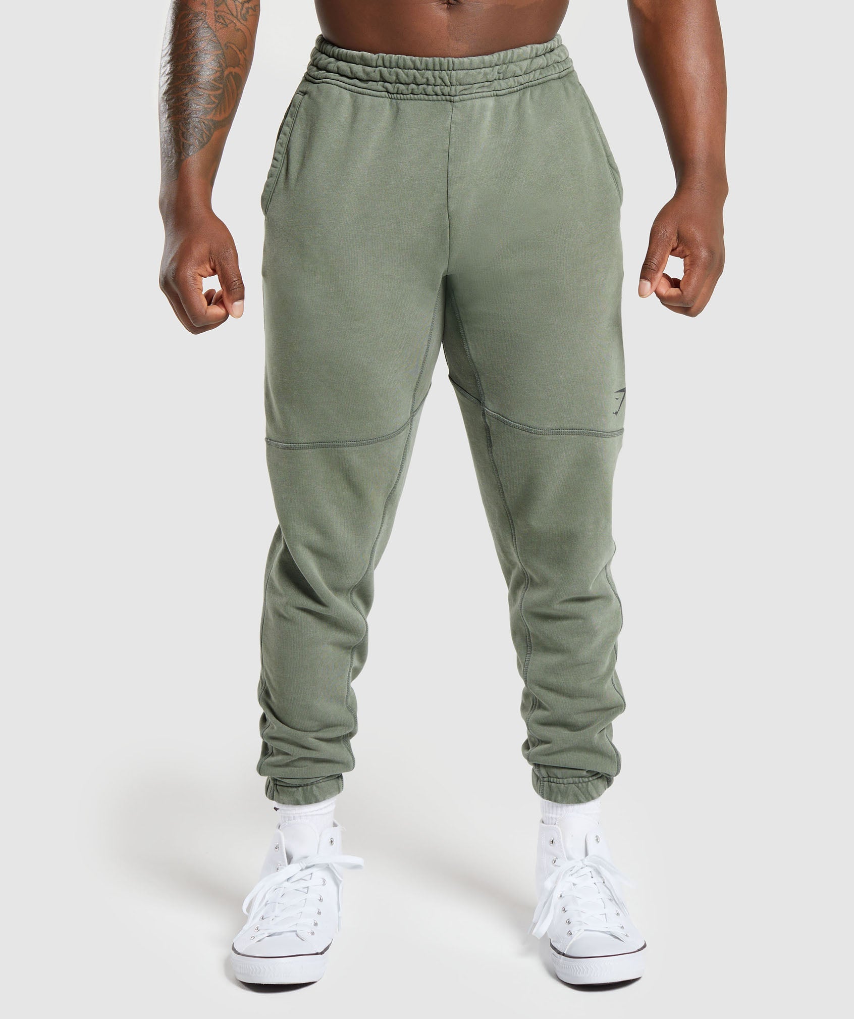 Power Washed Joggers in Dusk Green