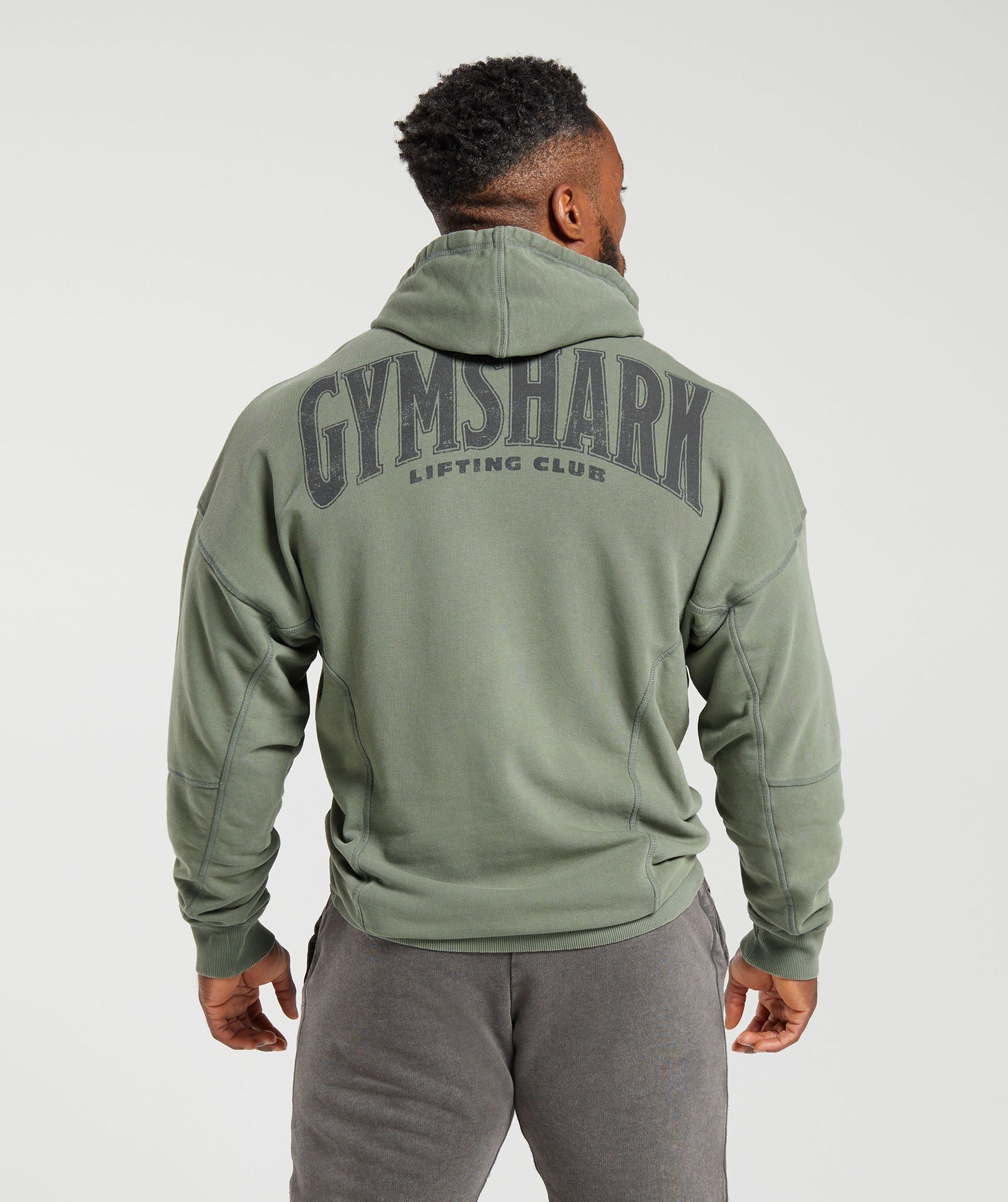 Heritage Washed Hoodie in Dusk Green