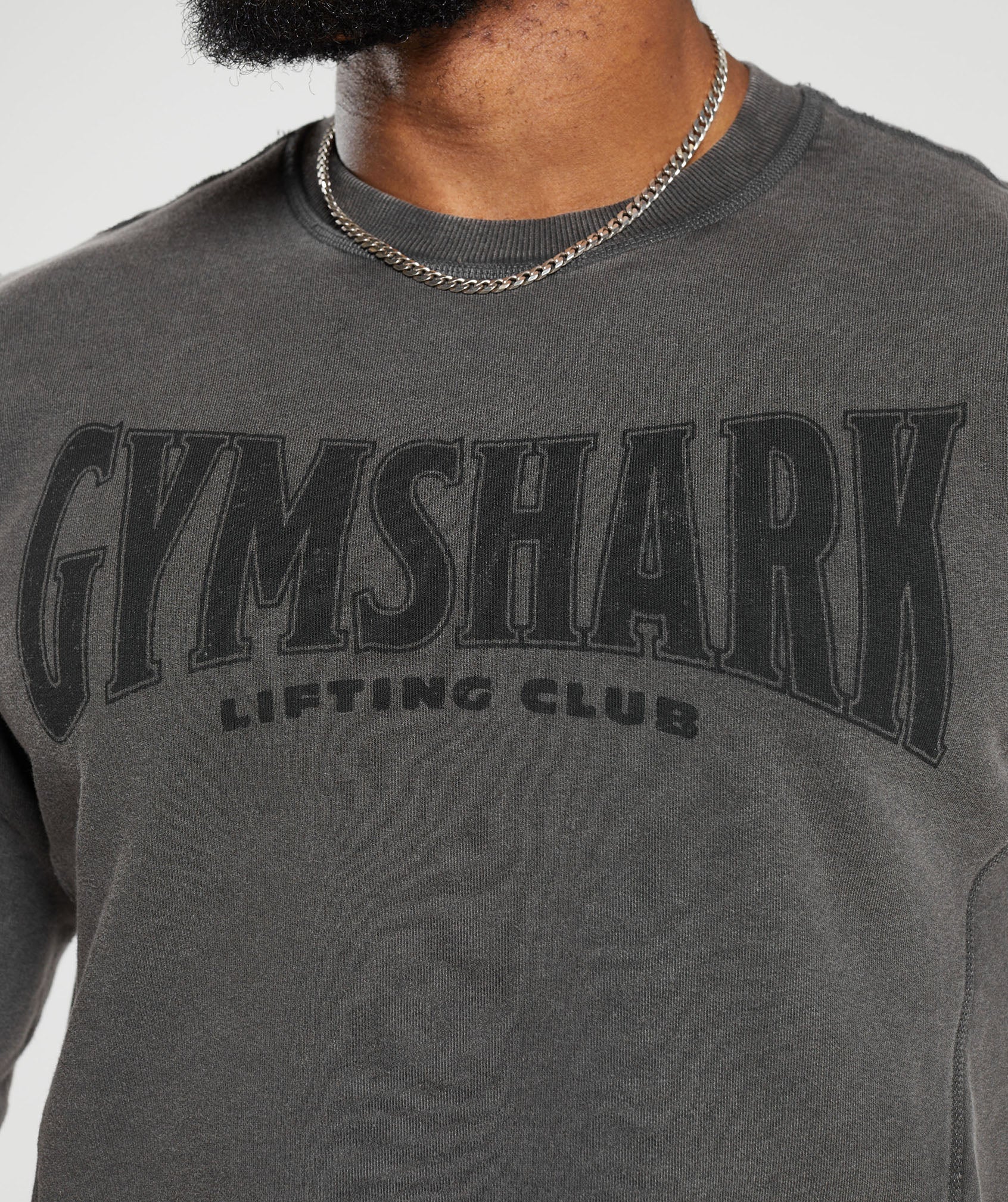 Gymshark Heritage Washed Crew - Onyx Grey