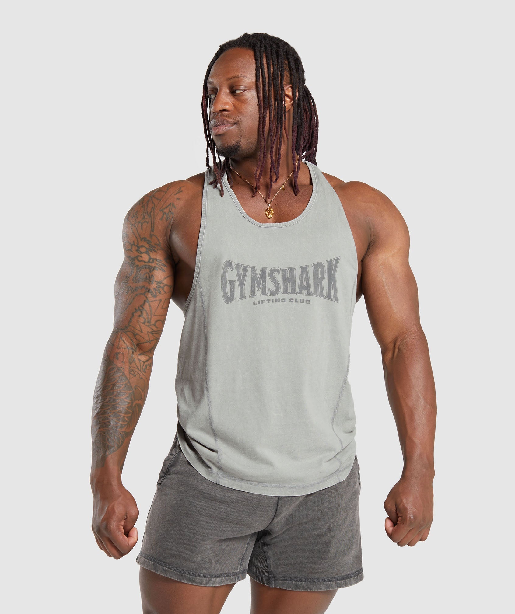 Heritage Washed Stringer in Smokey Grey