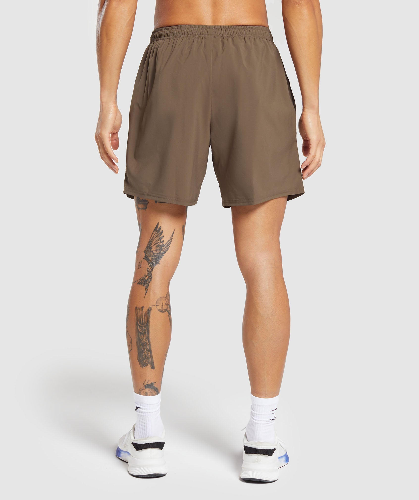 Hybrid Wellness 7" Shorts in Penny Brown - view 2