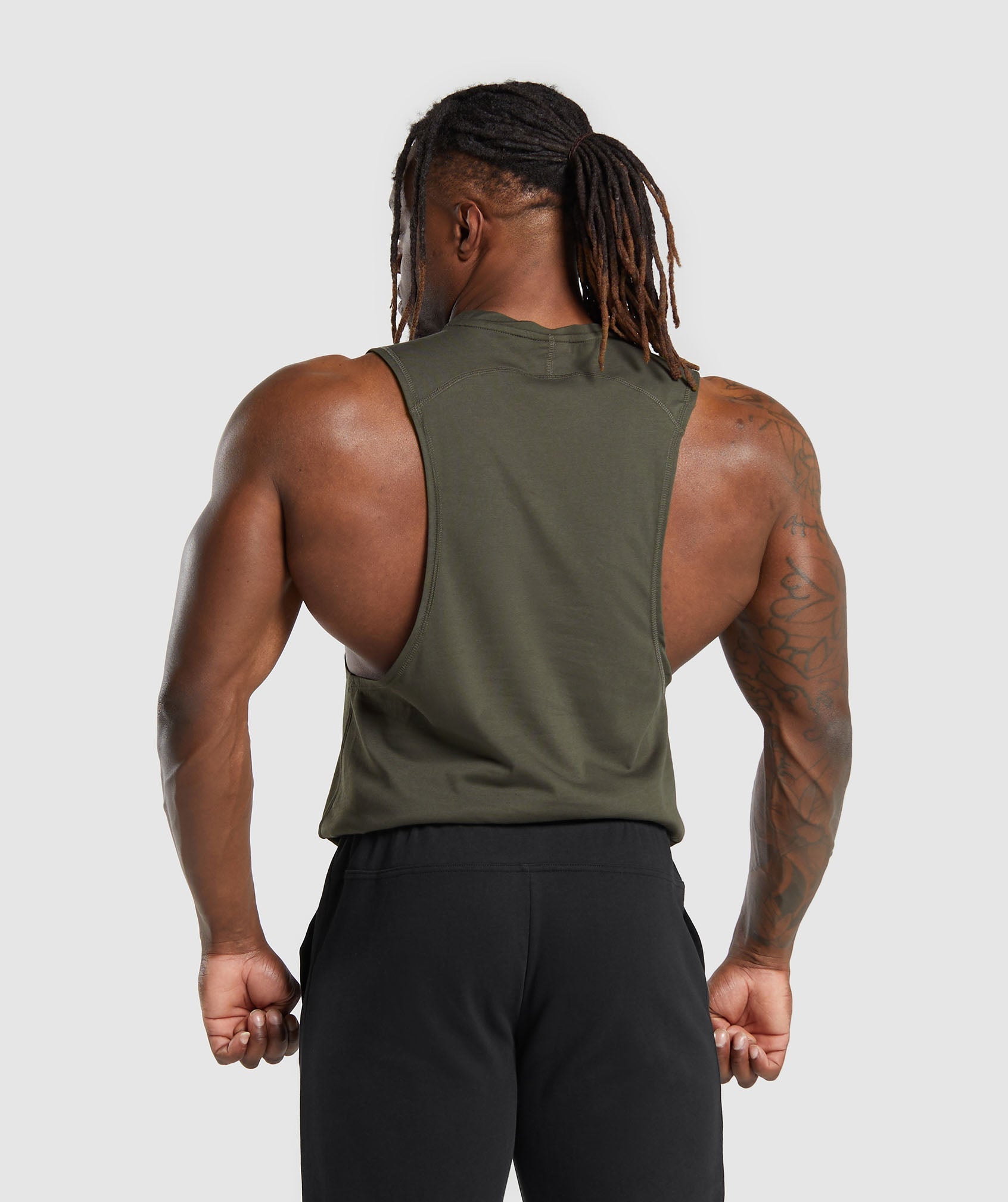 Impact Drop Arm Tank in Strength Green - view 2