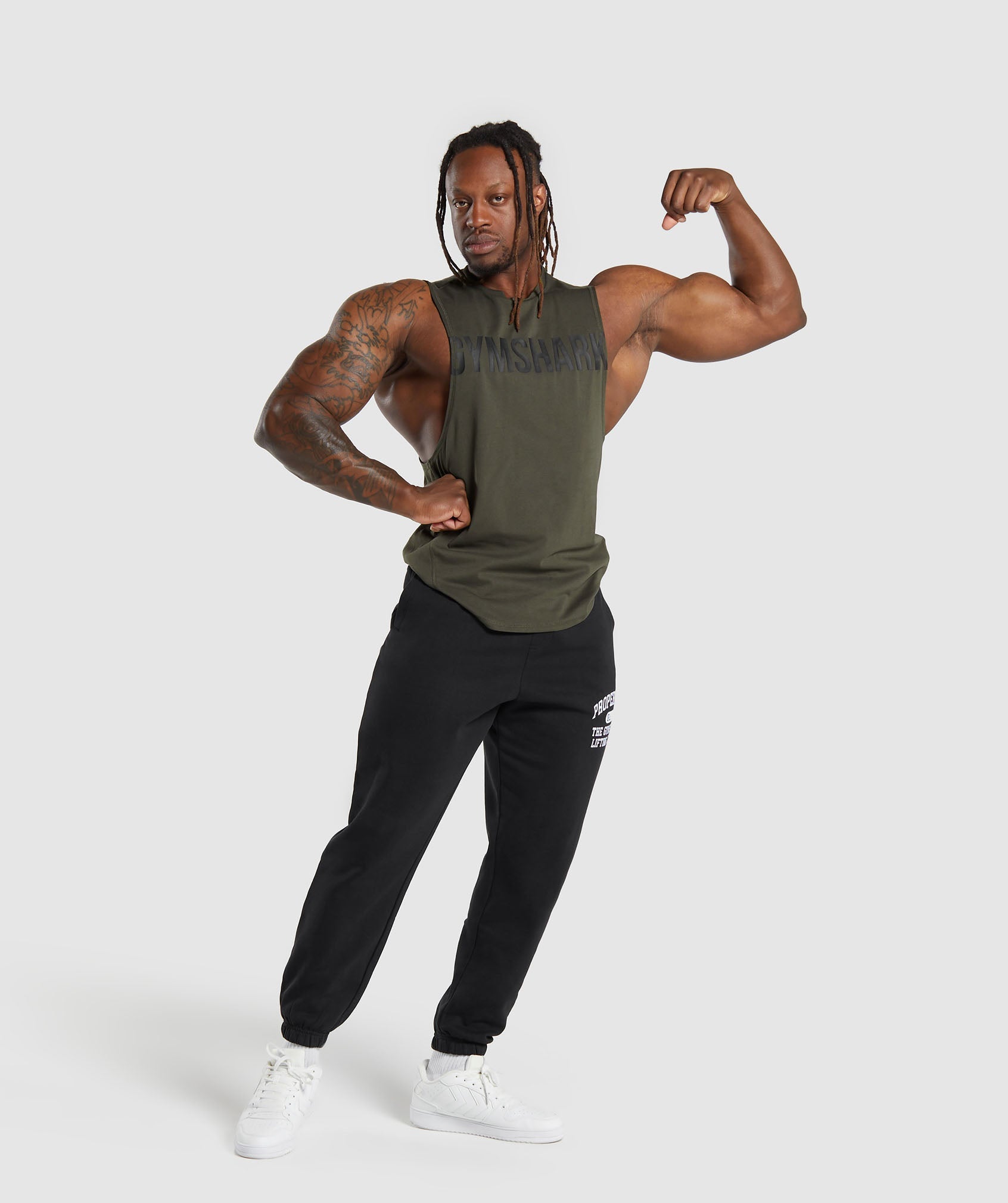 Impact Drop Arm Tank in Strength Green - view 4