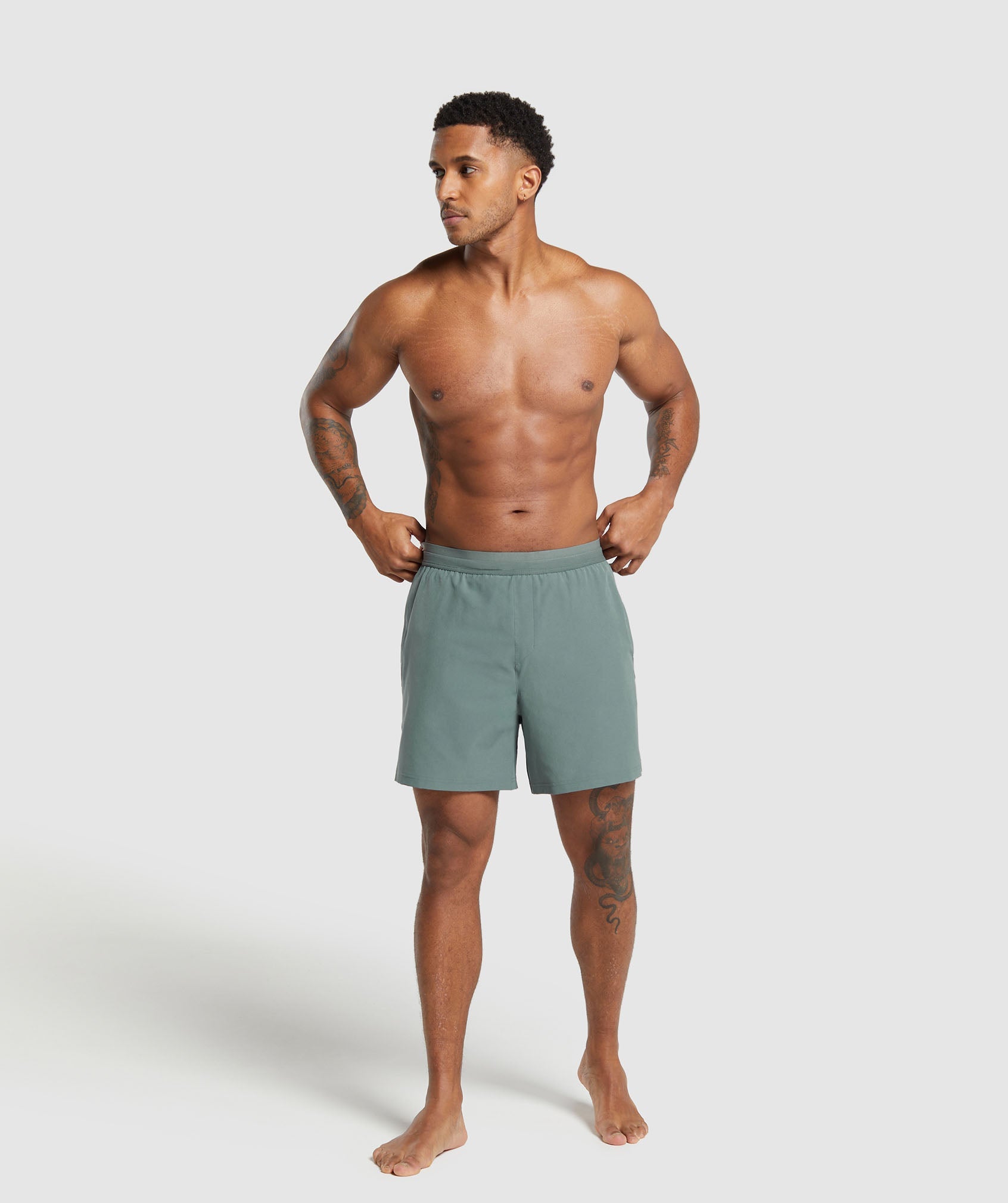 Land to Water 6" Shorts in Cargo Teal - view 4